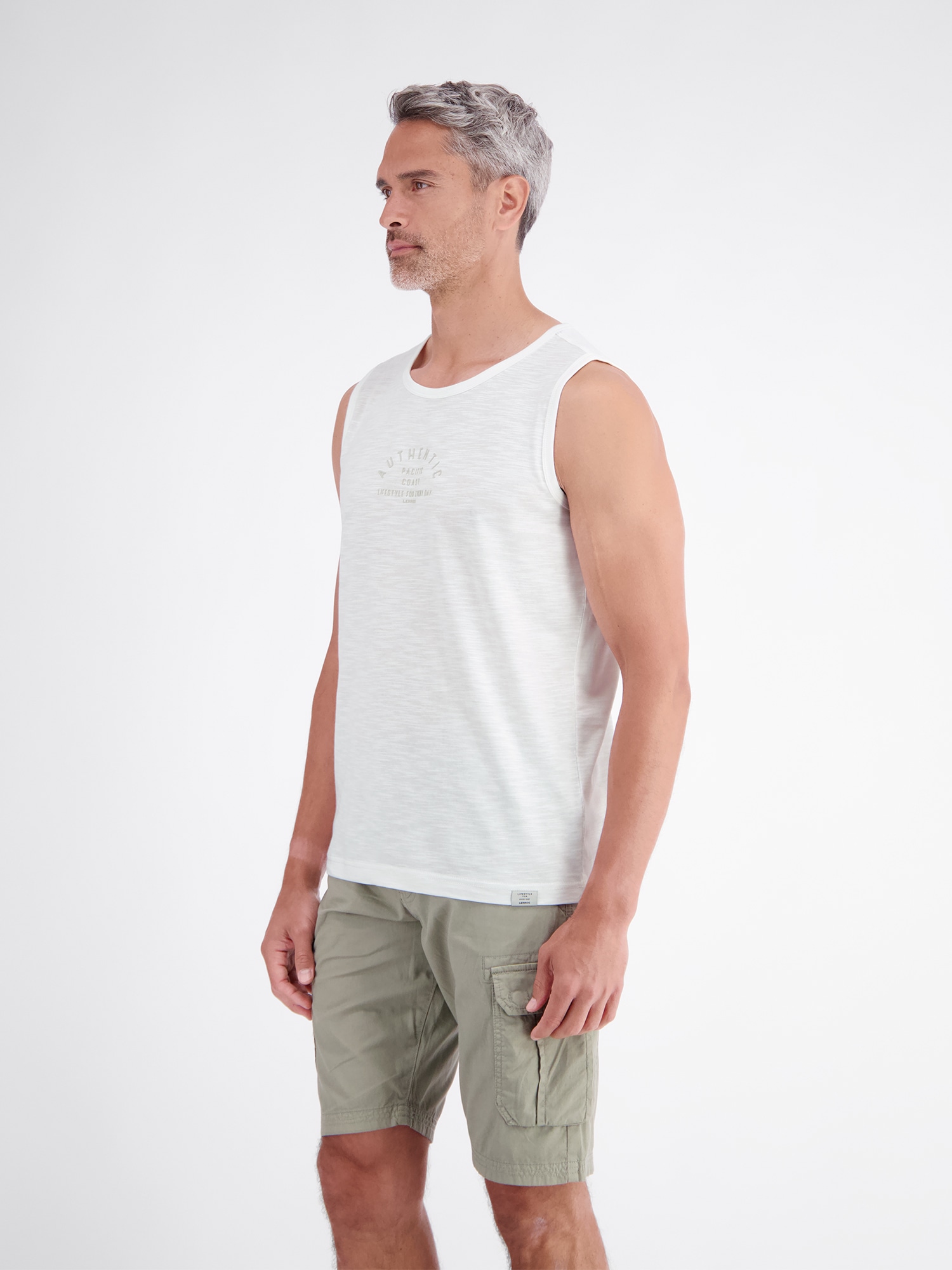 LERROS 1100000002199 »Luftiges Tanktop aus Baumwolle mit trendigem Slogan-Print«