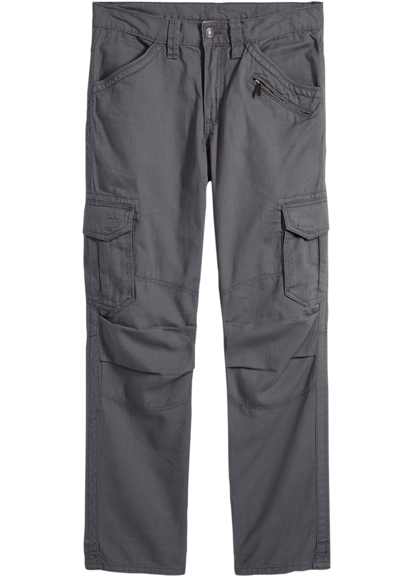 bonprix Cargohose  aus Baumwolle, mit Reißverschlussdetail, relaxed fit Passform
