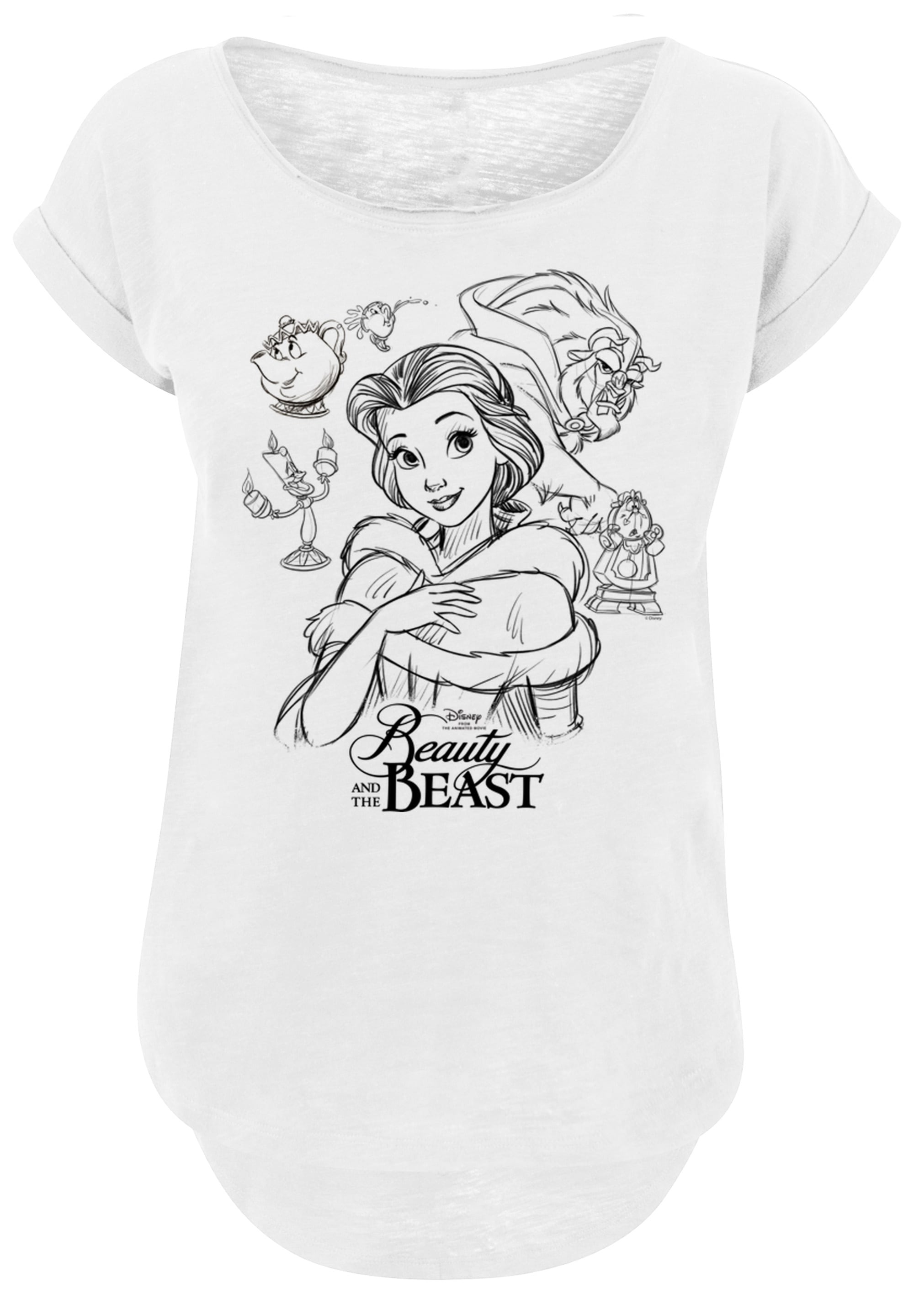 F4NT4STIC für und Print Die das Schöne Zeichnung«, bestellen | »Disney Collage BAUR Biest T-Shirt