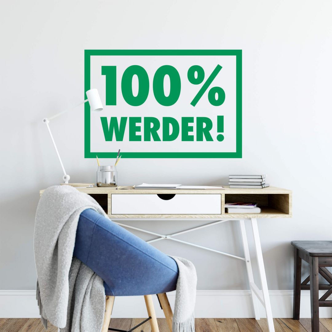Wall-Art Wandtattoo »Werder Bremen 100%«, (1 St.), selbstklebend, entfernbar