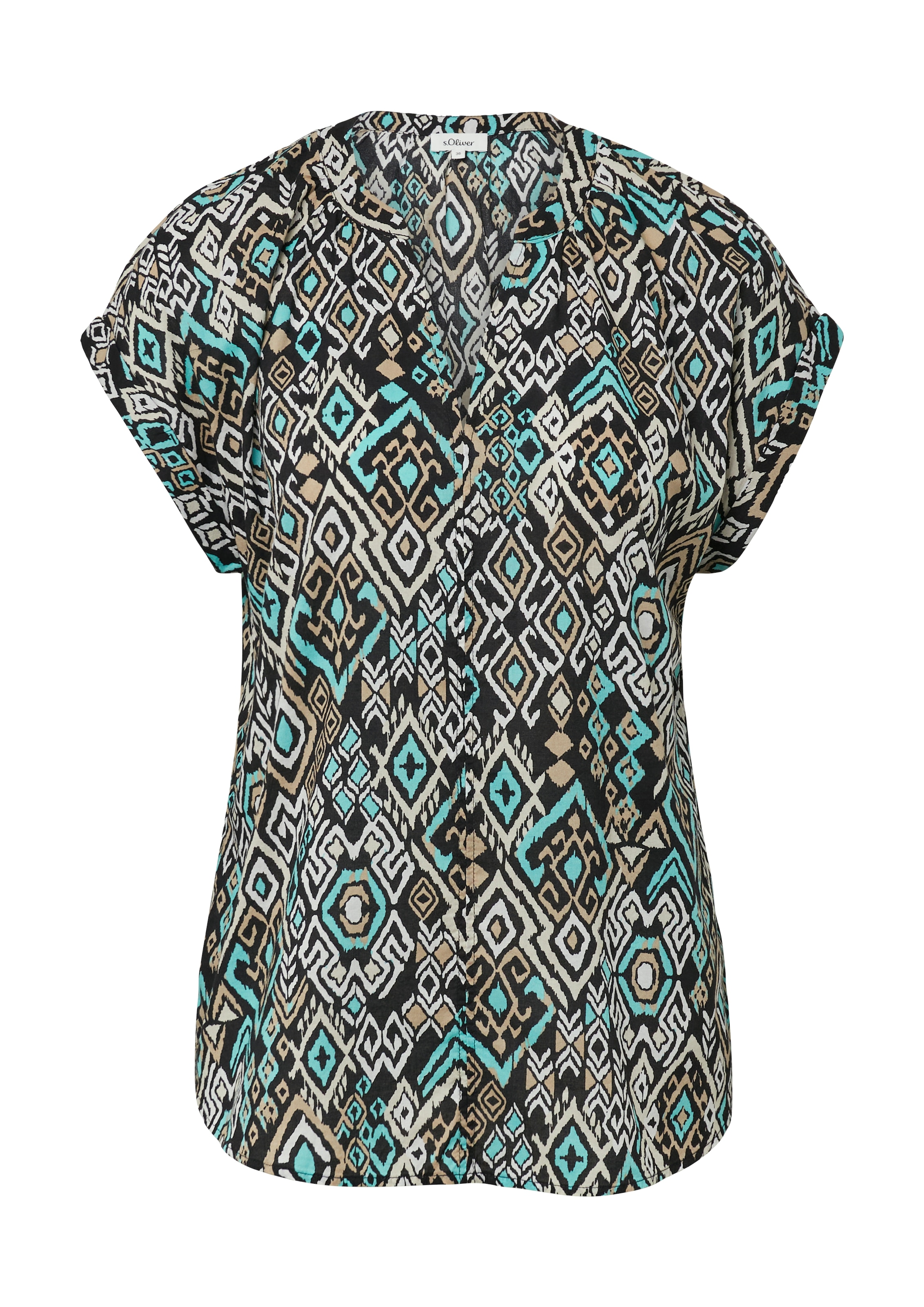 s.Oliver Klassische Bluse, mit All-Over Print