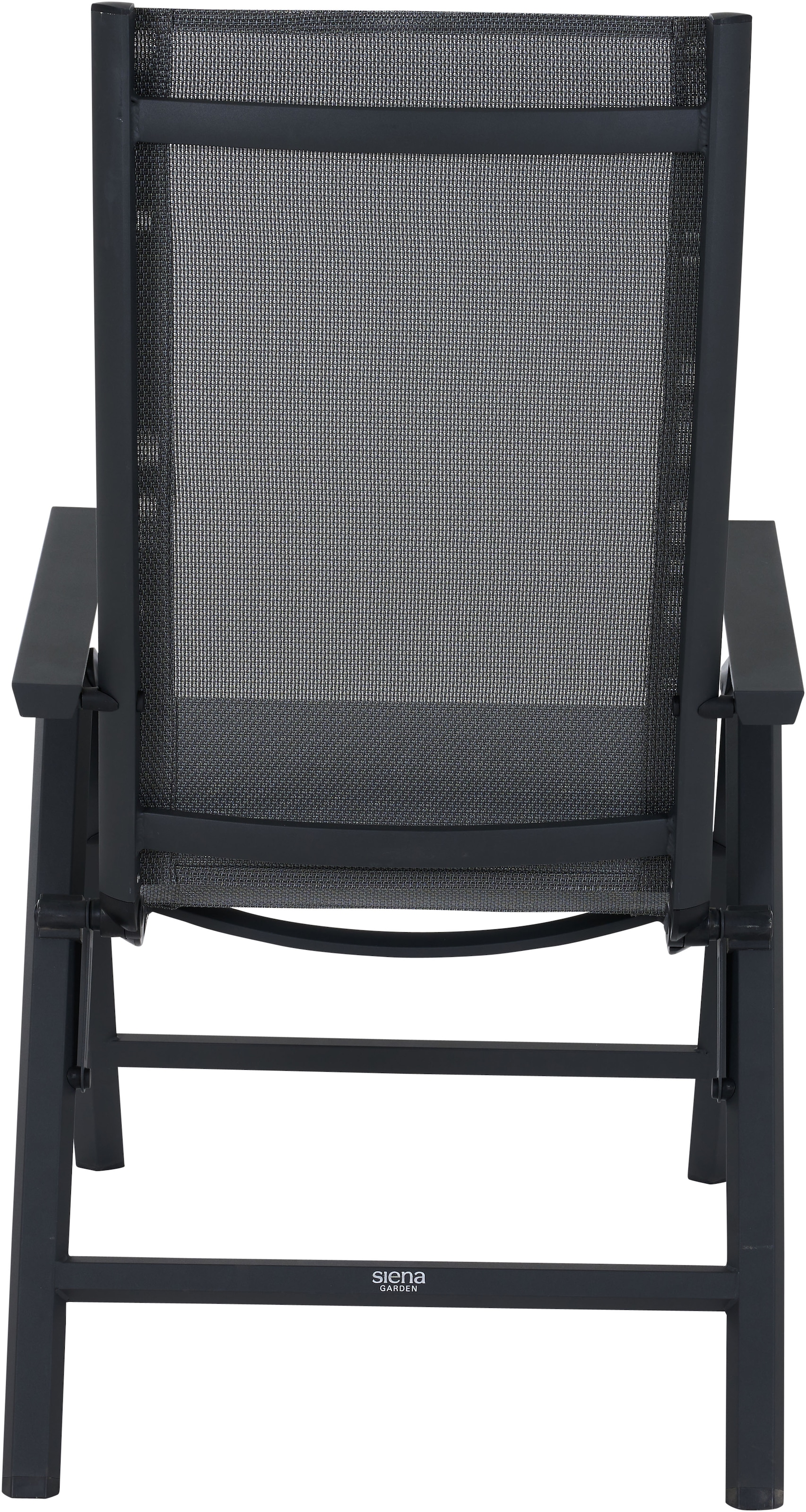 Siena Garden Gartensessel »TAURO Klappsessel, matt anthrazit« Gestell aus Aluminium, Ranotex® Bezug royal-grey