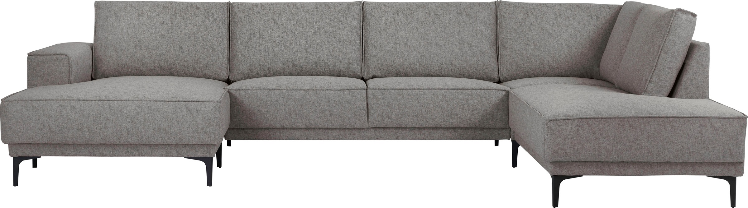 Places of Style Wohnlandschaft "XXL Sofa Oland, Struktur, Flachgewebe, Luxu günstig online kaufen