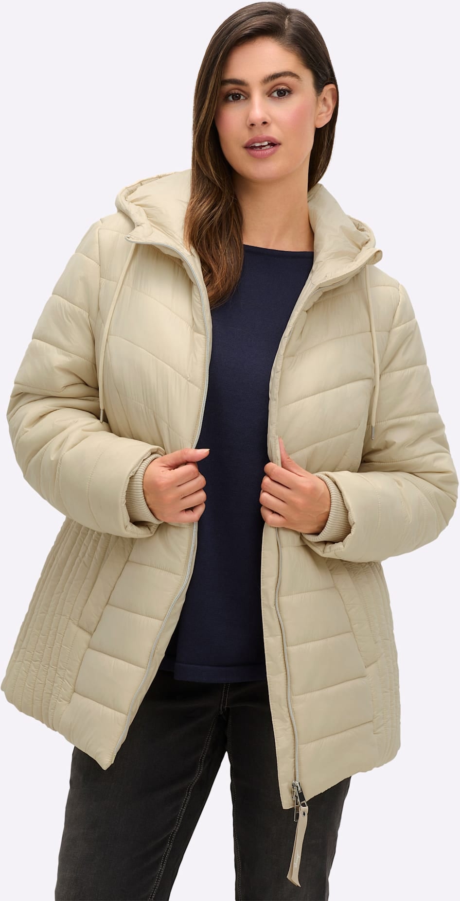 Sheego Steppjacke mitKapuze günstig online kaufen