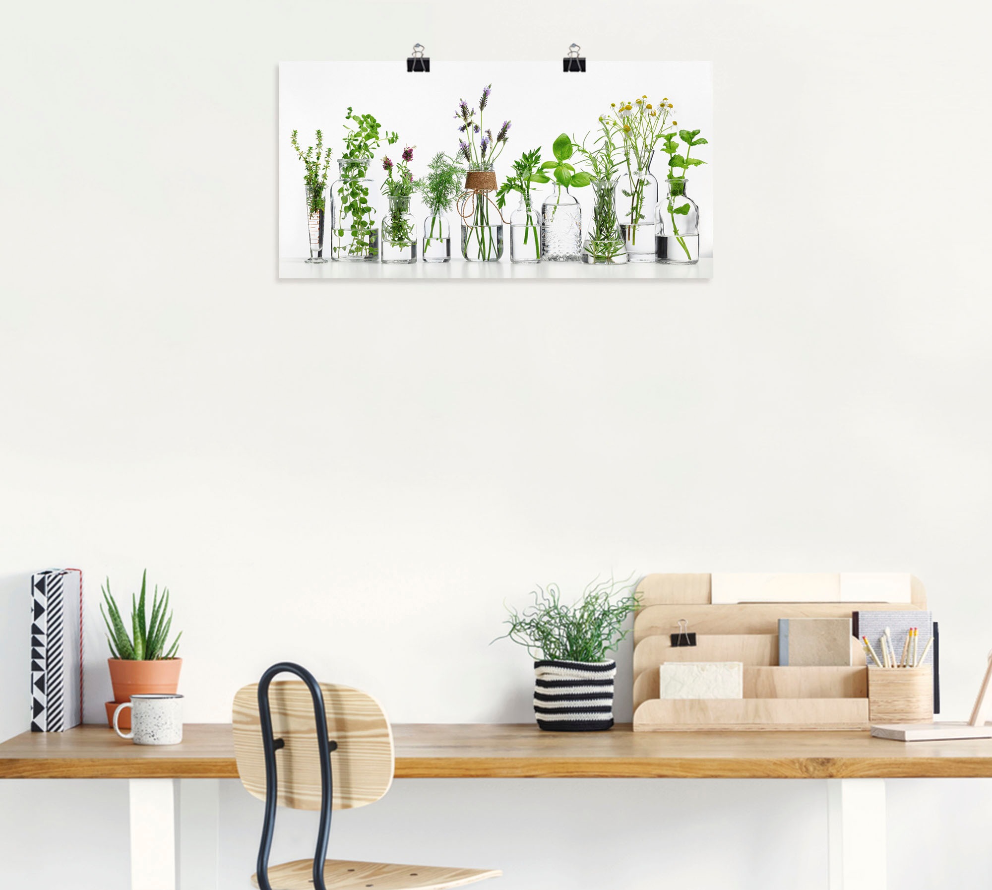 Artland Wandbild "Öle mit Kräutern" Kräuterbilder 1 Stk. tlg. als Alubild, günstig online kaufen