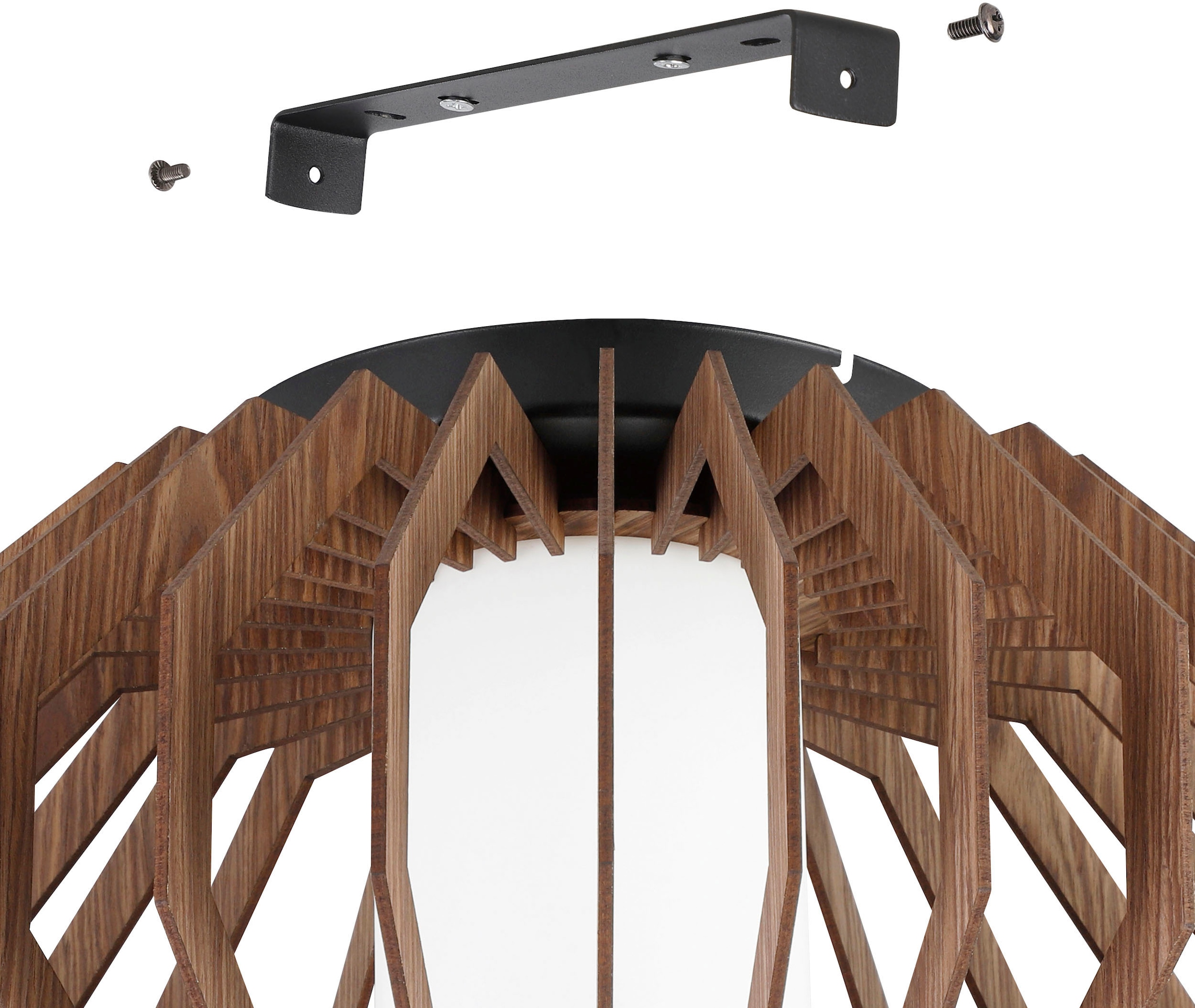 EGLO Deckenleuchte »RUSTICARIA«, Leuchtmittel E27 | Leuchtmittel wechselbar-ohne Leuchtmittel, Deckenleuchte in schwarz aus Stahl - exkl. E27 - 40W