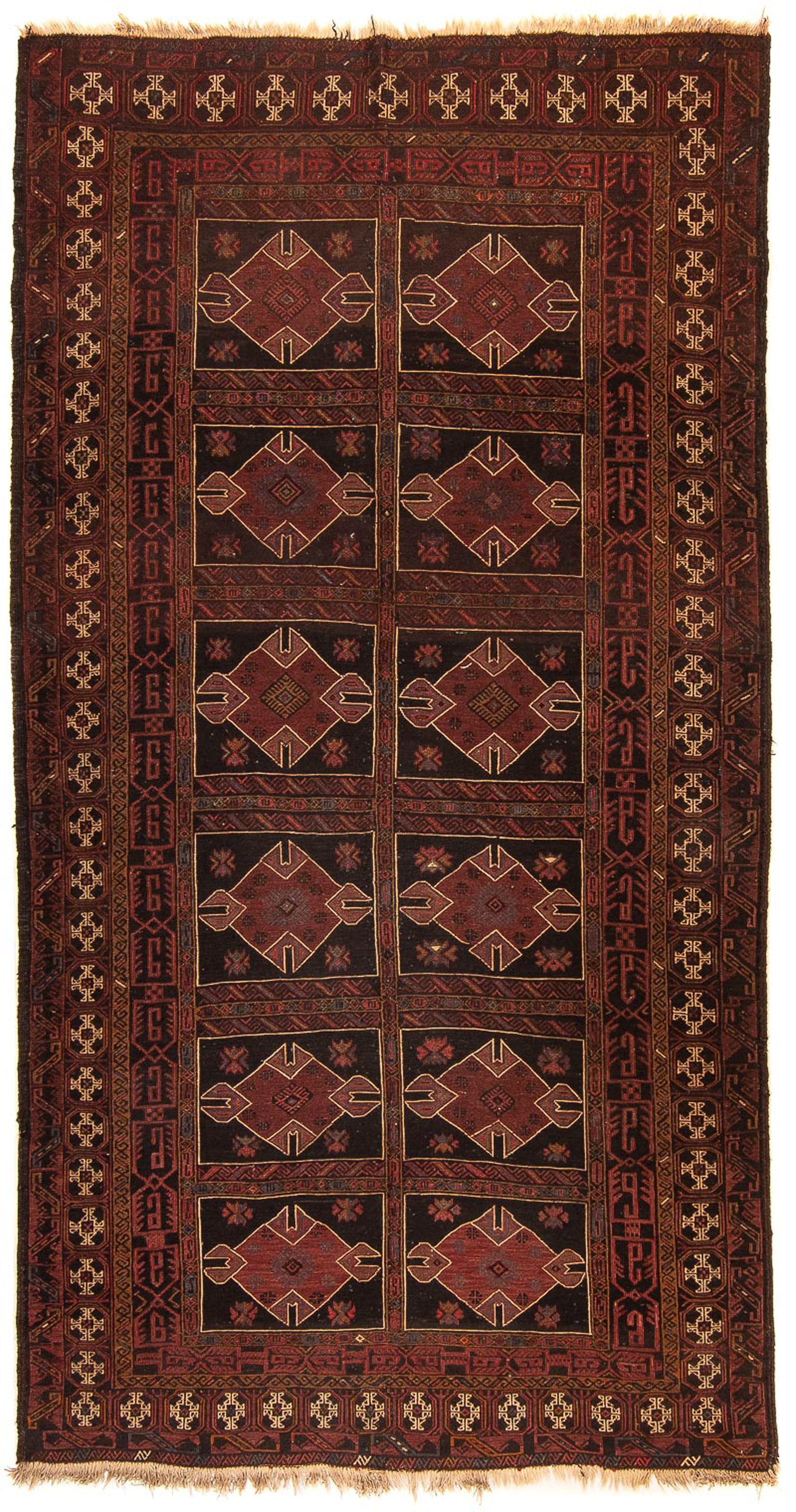 morgenland Wollteppich »Kelim - Oriental - 273 x 153 cm - braun«, rechteckig, Wohnzimmer, Handgeknüpft, Einzelstück mit Zertifikat