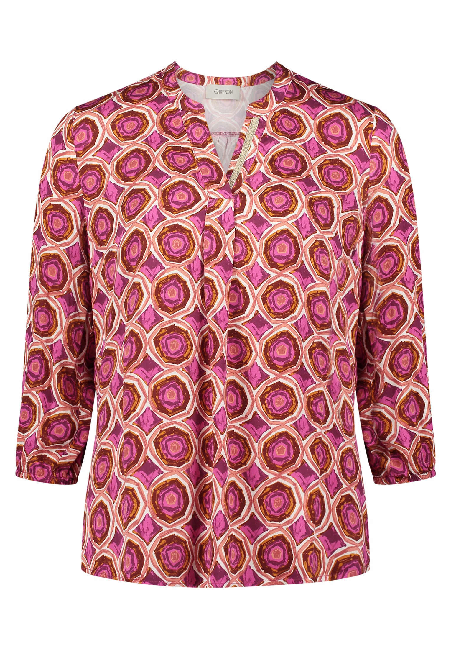 Cartoon Shirtbluse "Damen mit Muster" günstig online kaufen