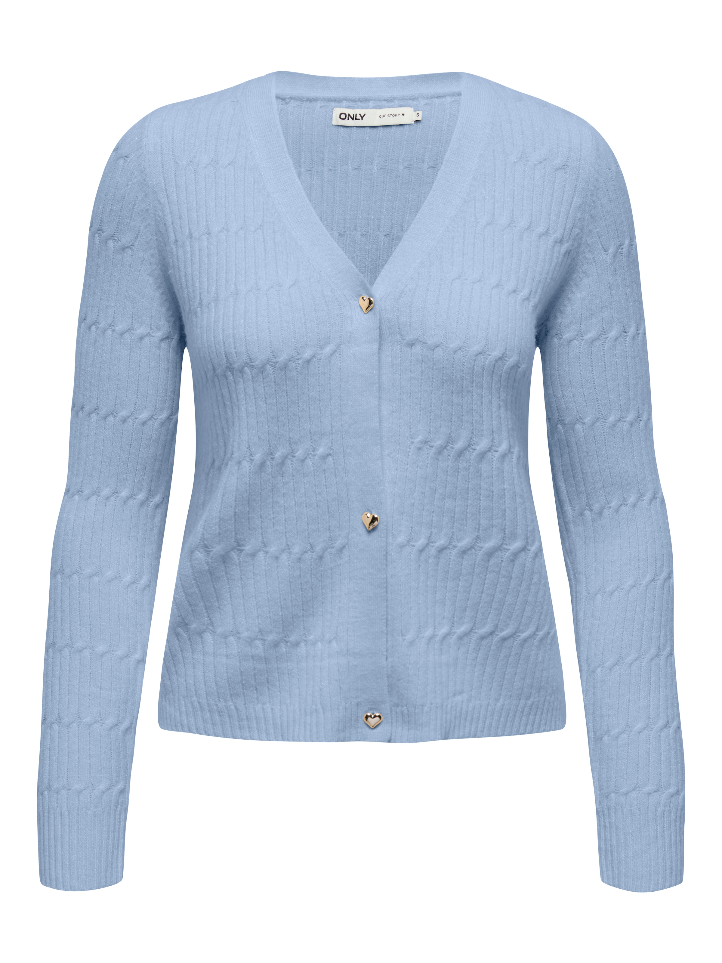 ONLY Strickjacke »ONLKATIA LS CABLE V-NECK CARDIGAN CC KNT«