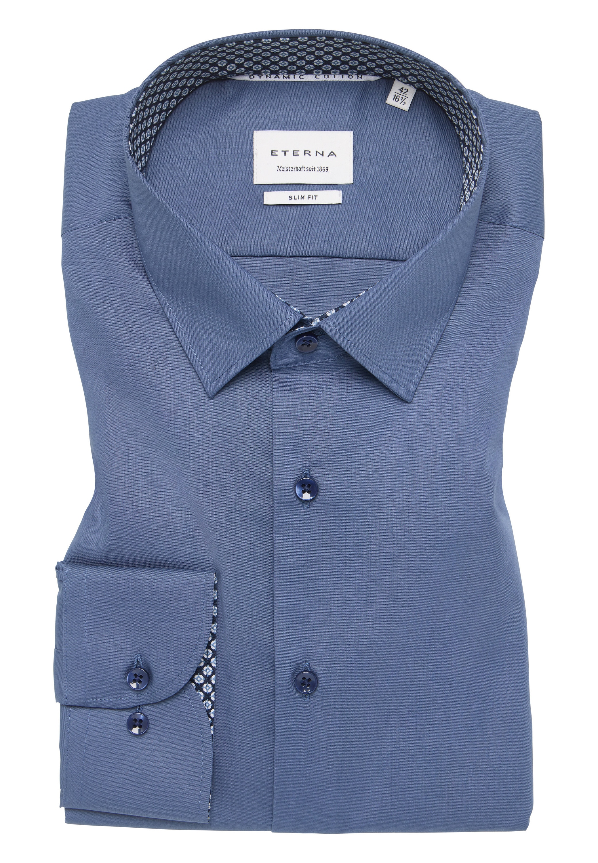 Eterna Langarmhemd »SLIM FIT«, NON IRON (bügelfrei)