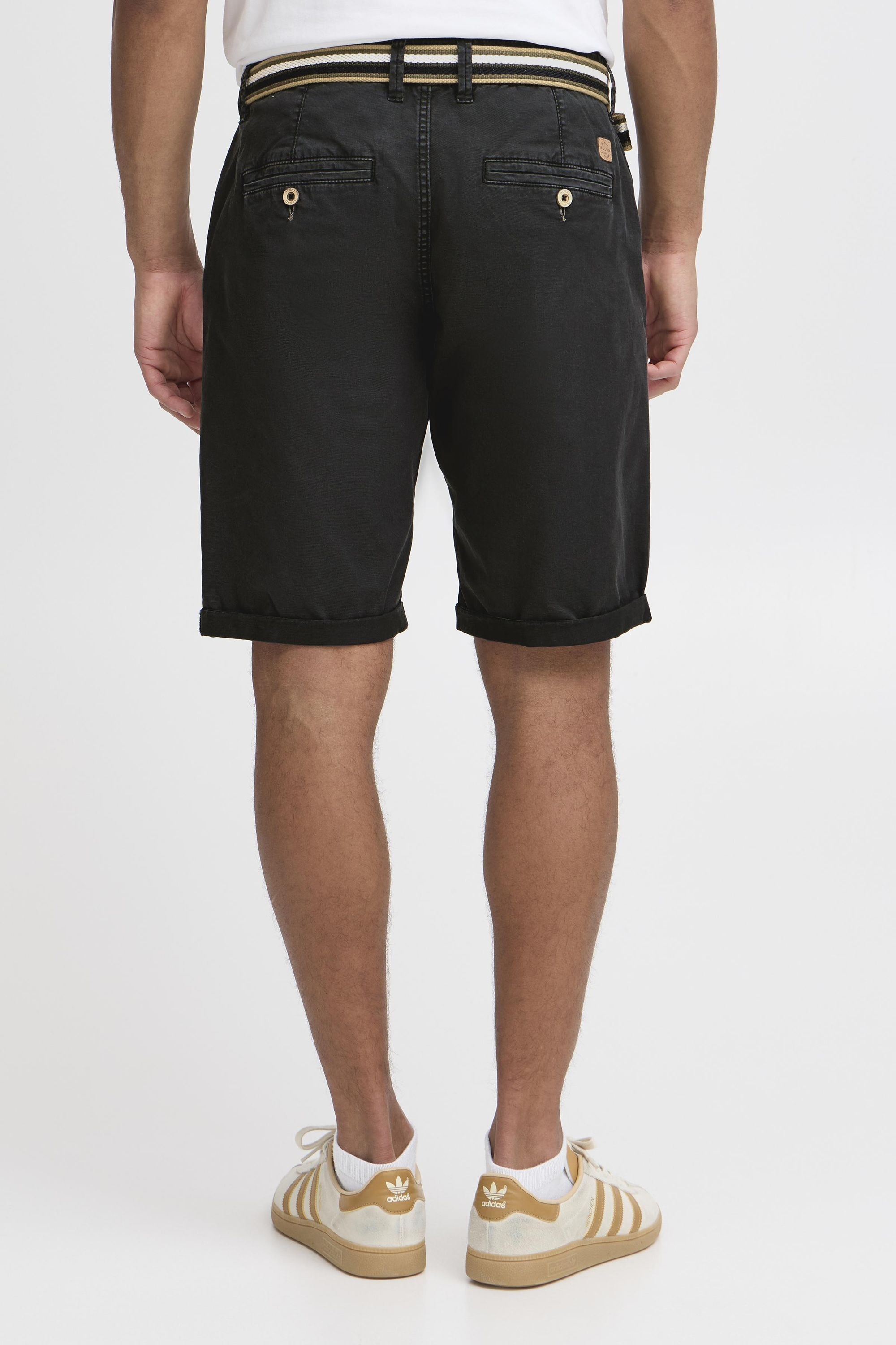 Shorts BLEND "Shorts BHBruno", Herren, Gr. L, N-Gr, schwarz, Obermaterial: 97% Baumwolle CO. 3% Elasthan EL., Hosen Shorts 6