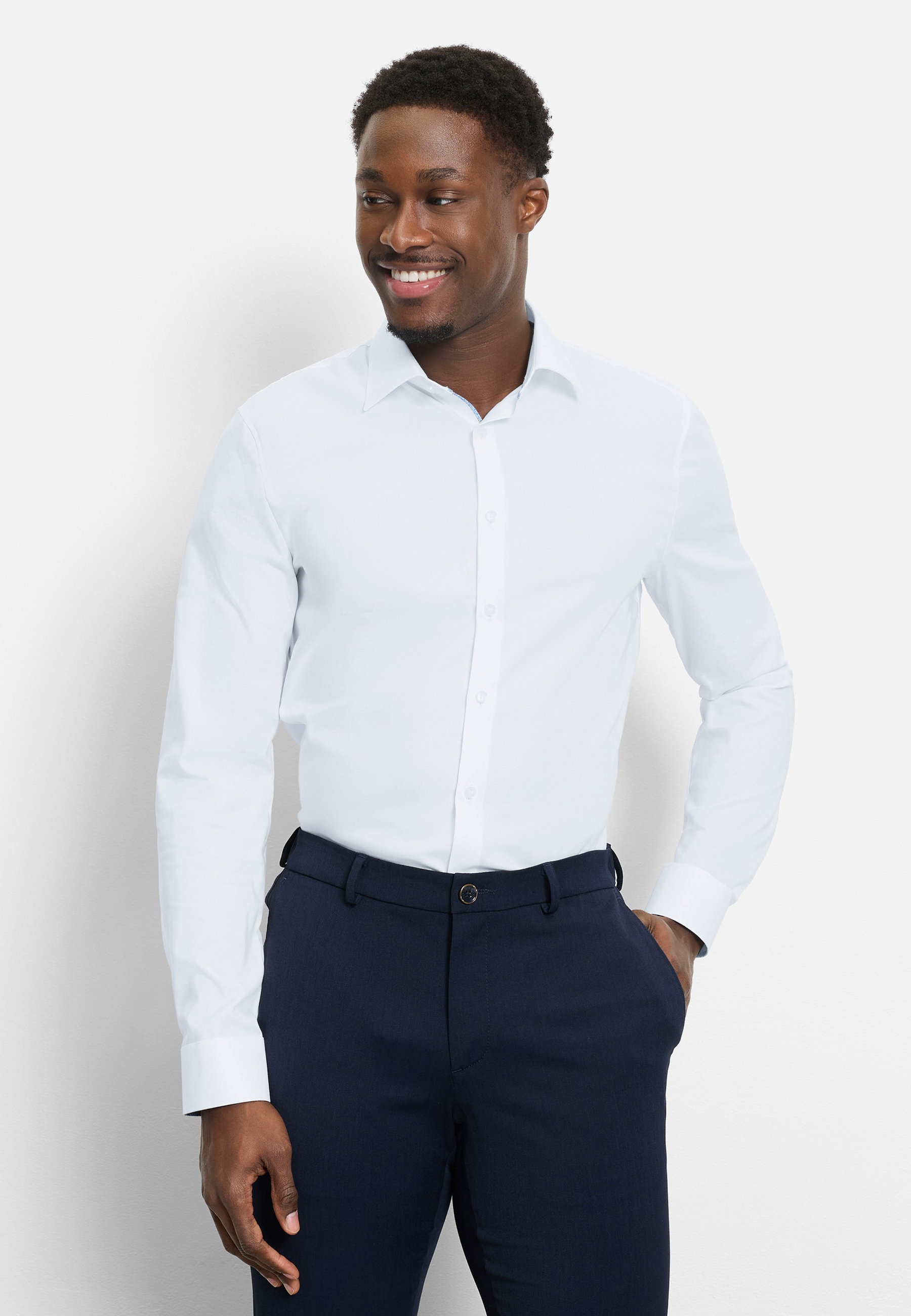 OLYMP No. Six Super Slim Kent White 45 4