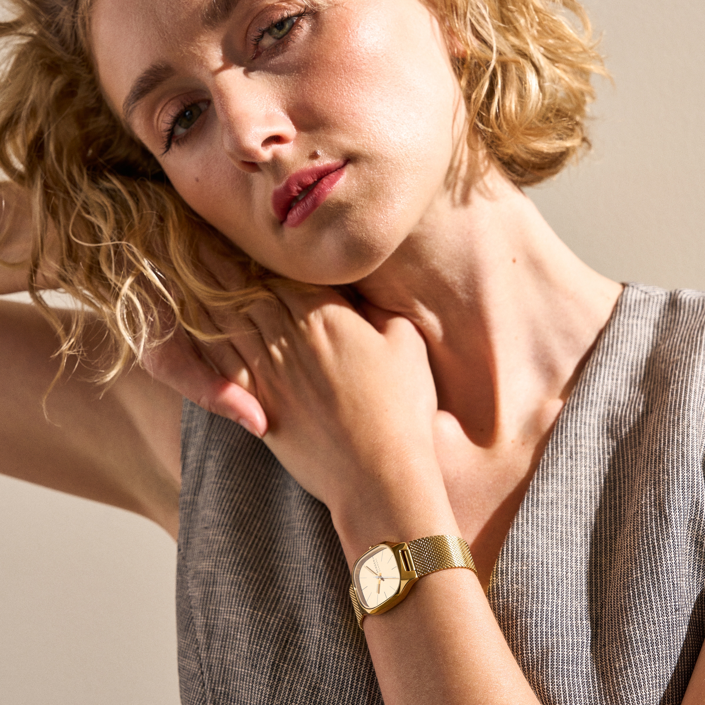 Skagen Quarzuhr »MELLEM LILLE«, Armbanduhr, Damenuhr, Edelstahlarmband, analog