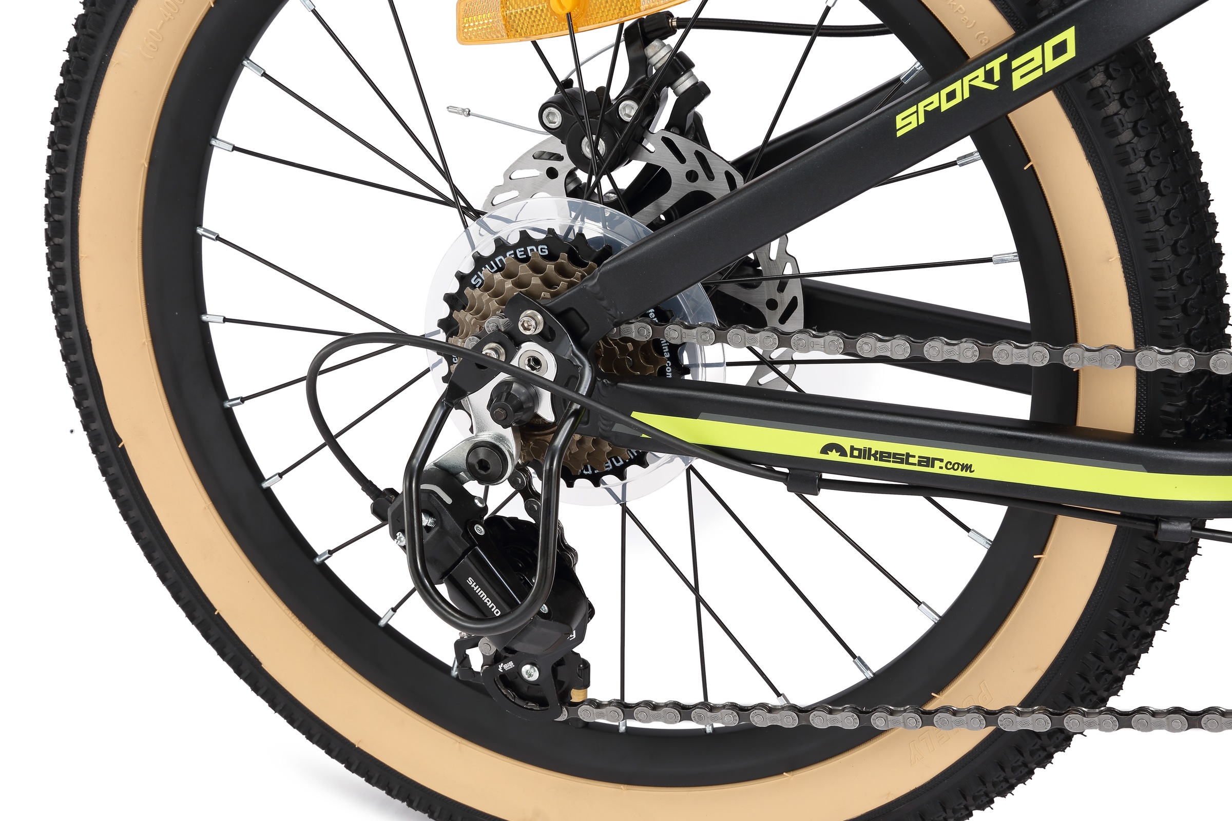 Bikestar Jugendfahrrad 7 Gang Shimano RD-TY21 Schaltwerk Kettenschaltung