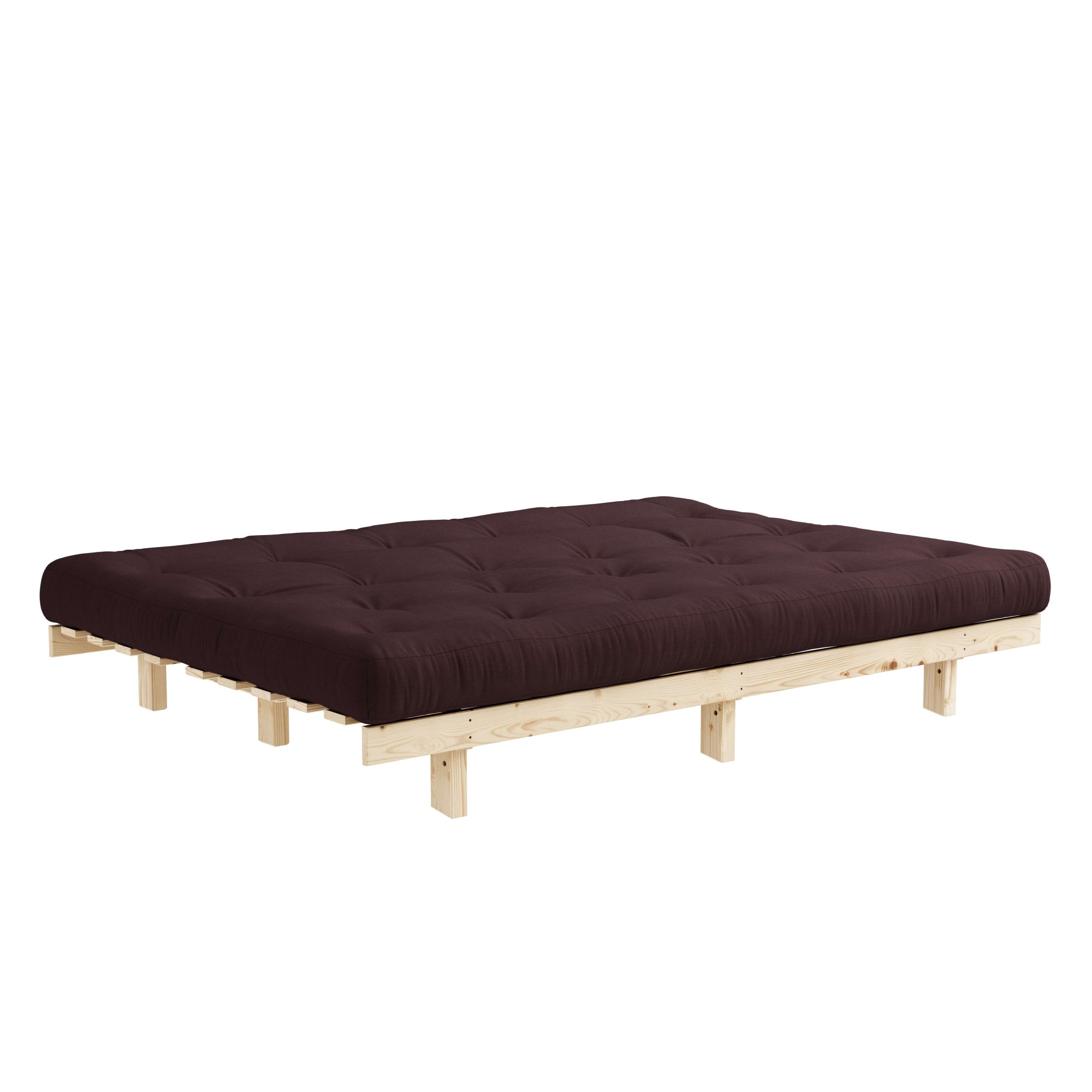 Karup Design Schlafsofa »Lean 200 Schlafsofa, Gästebett, Sofa mit Futonmatratze«, (2 St.), Inkl. Futonmatratze, Liegefläche 130x200 cm, FSC® zertifizierte Kiefer
