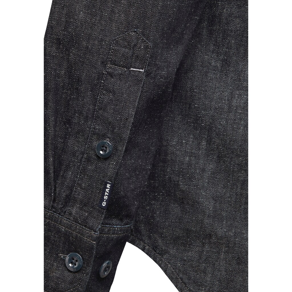 G-Star RAW Jeanshemd »Zip pkt slim shirt l\s«