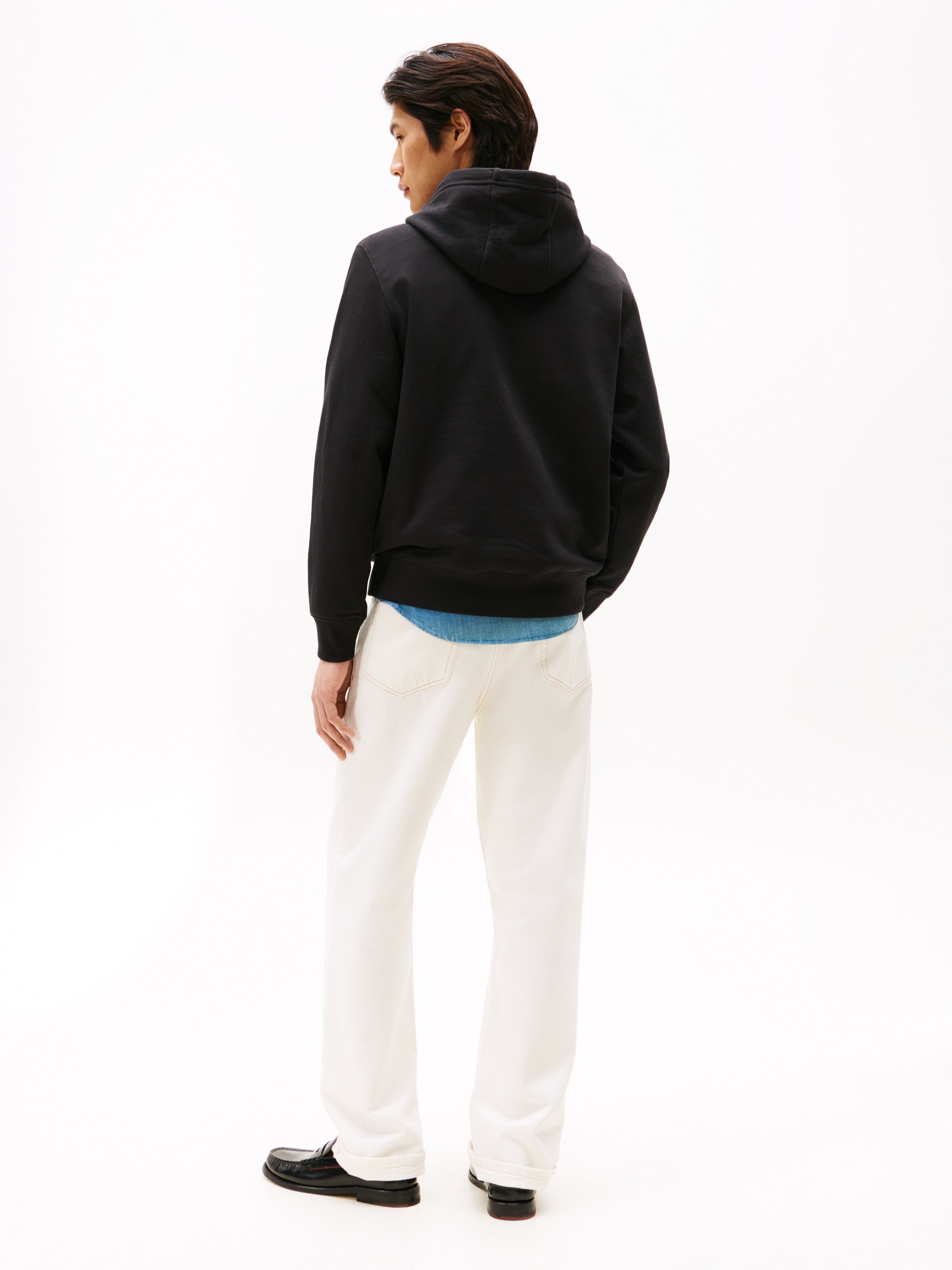 Tommy Hilfiger Hoodie »OUTLINE FLAG SCRIPT HOODIE«, mit kontrastfarbener Stickerei