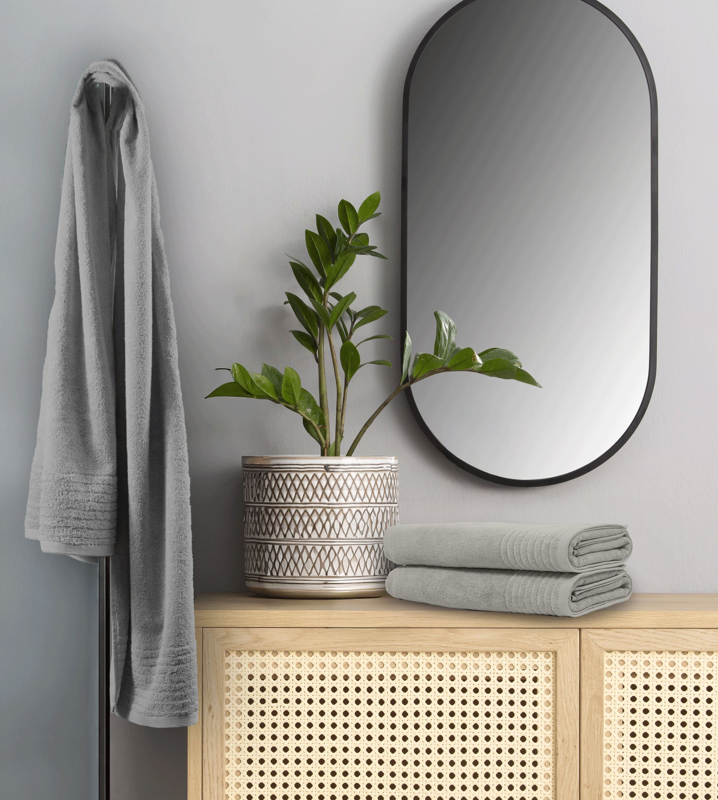 OTTO home Saunatuch "Sanremo Premium, Premium Handtücher, 600 gr/m², 80x200cm" Bordüre, einfarbig, flauschig, weich, dicke Qualität, 5 Jahre Garantie