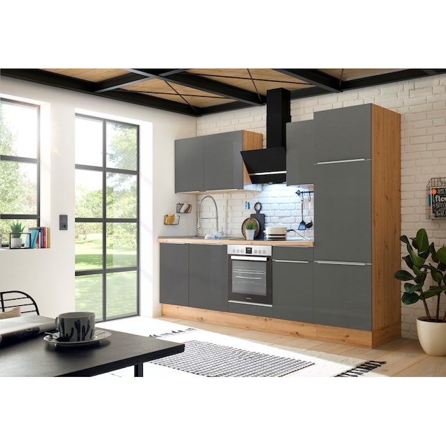 RESPEKTA Küchenzeile »Safado aus der Serie Marleen«, hochwertige Ausstattung  wie Soft Close Funktion, Breite 280 cm kaufen | BAUR