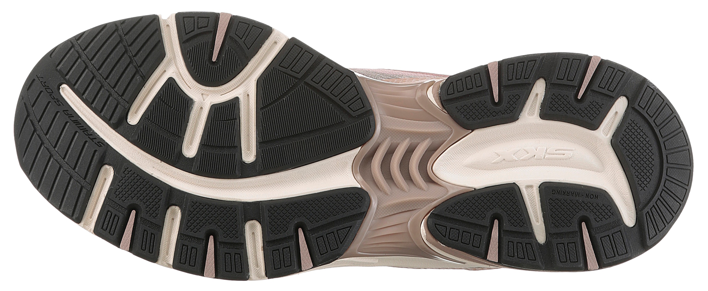 Skechers Slip-On Sneaker »STAMINA SPORT«, Retro Sneaker, Schnürschuh mit Metallic-Besätzen