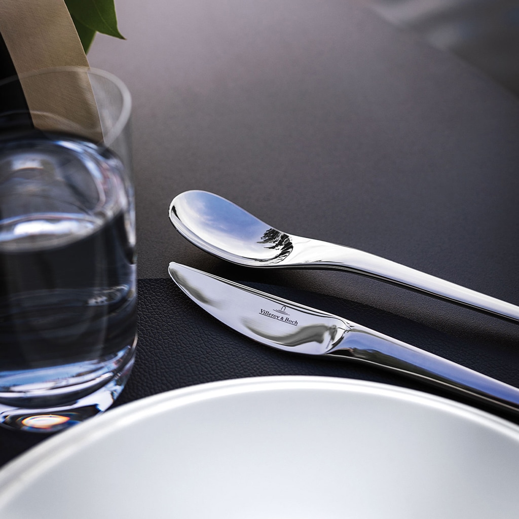 Villeroy & Boch Esslöffel »Tafellöffel NewMoon 218 mm 6er Set silber« Spülmaschinenfest