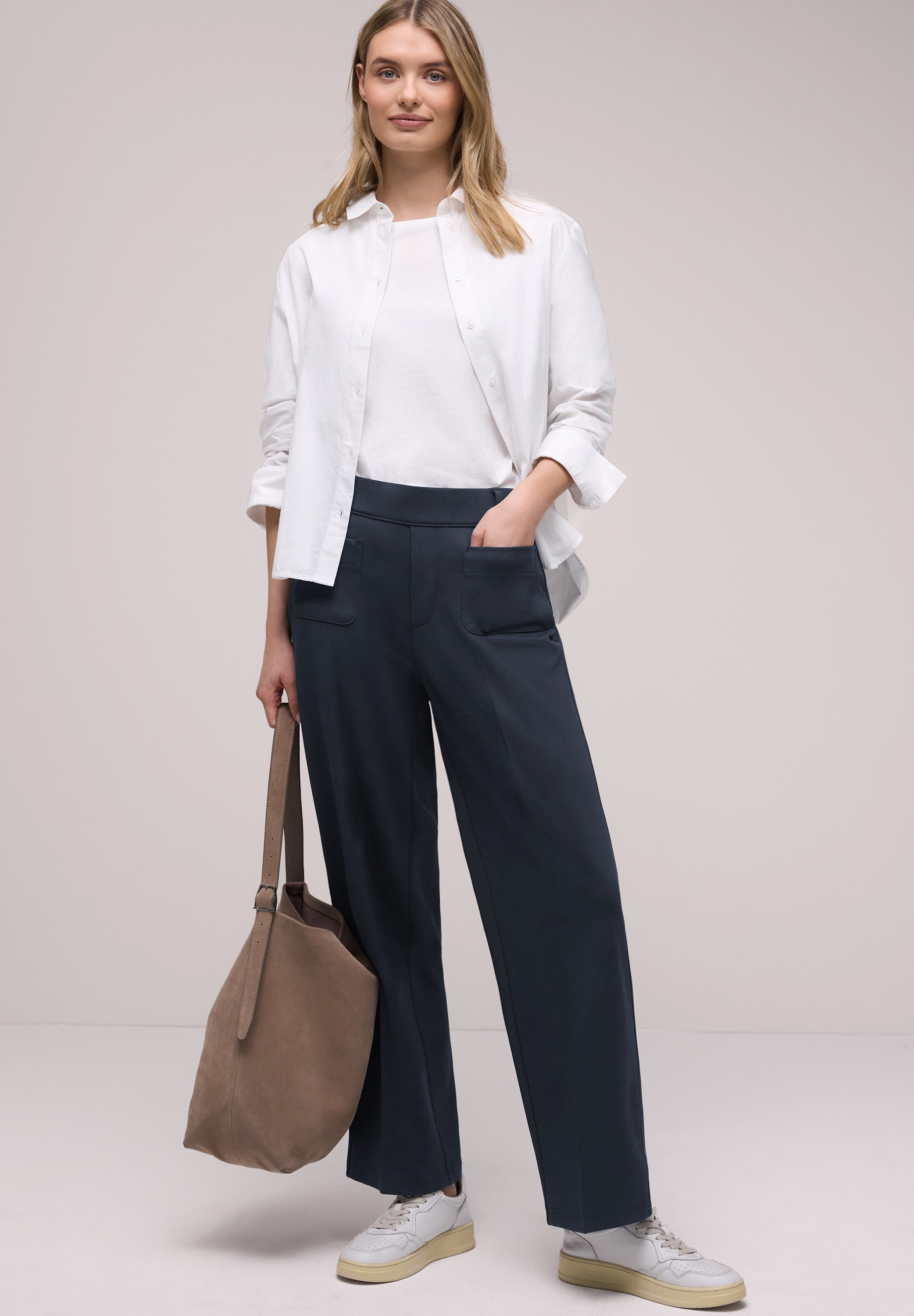 STREET ONE Stoffhose  High Waist