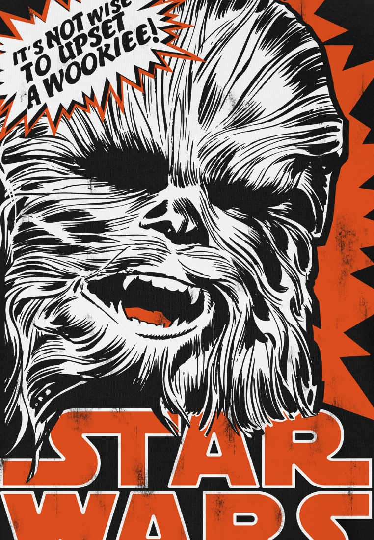 LOGOSHIRT T-Shirt »Chewbacca - Krieg der Sterne«, mit Star Wars-Frontdruck