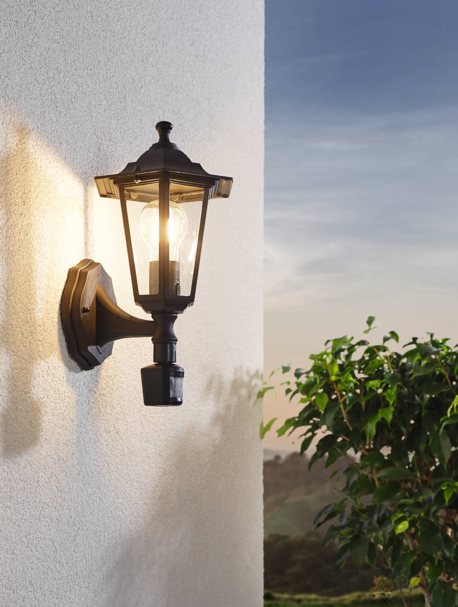 EGLO Wandleuchte »Laterna 4 Außen-Wandlampe, Außenleuchte, Aluguss und Glas, E27, IP44« E27 1 Stk.