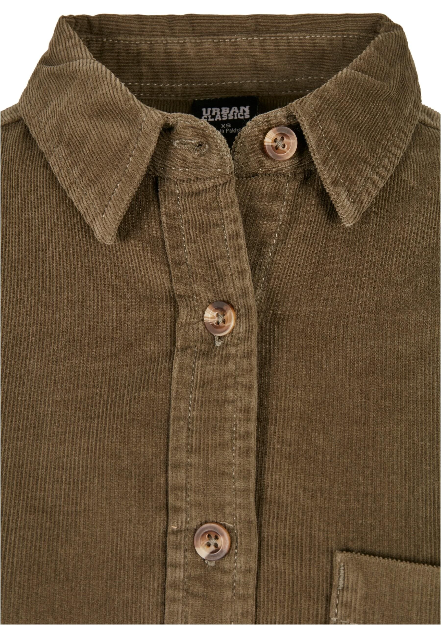 URBAN CLASSICS Langarmhemd »Urban Classics Damen Ladies Corduroy Oversized Shirt«, (1 tlg.)