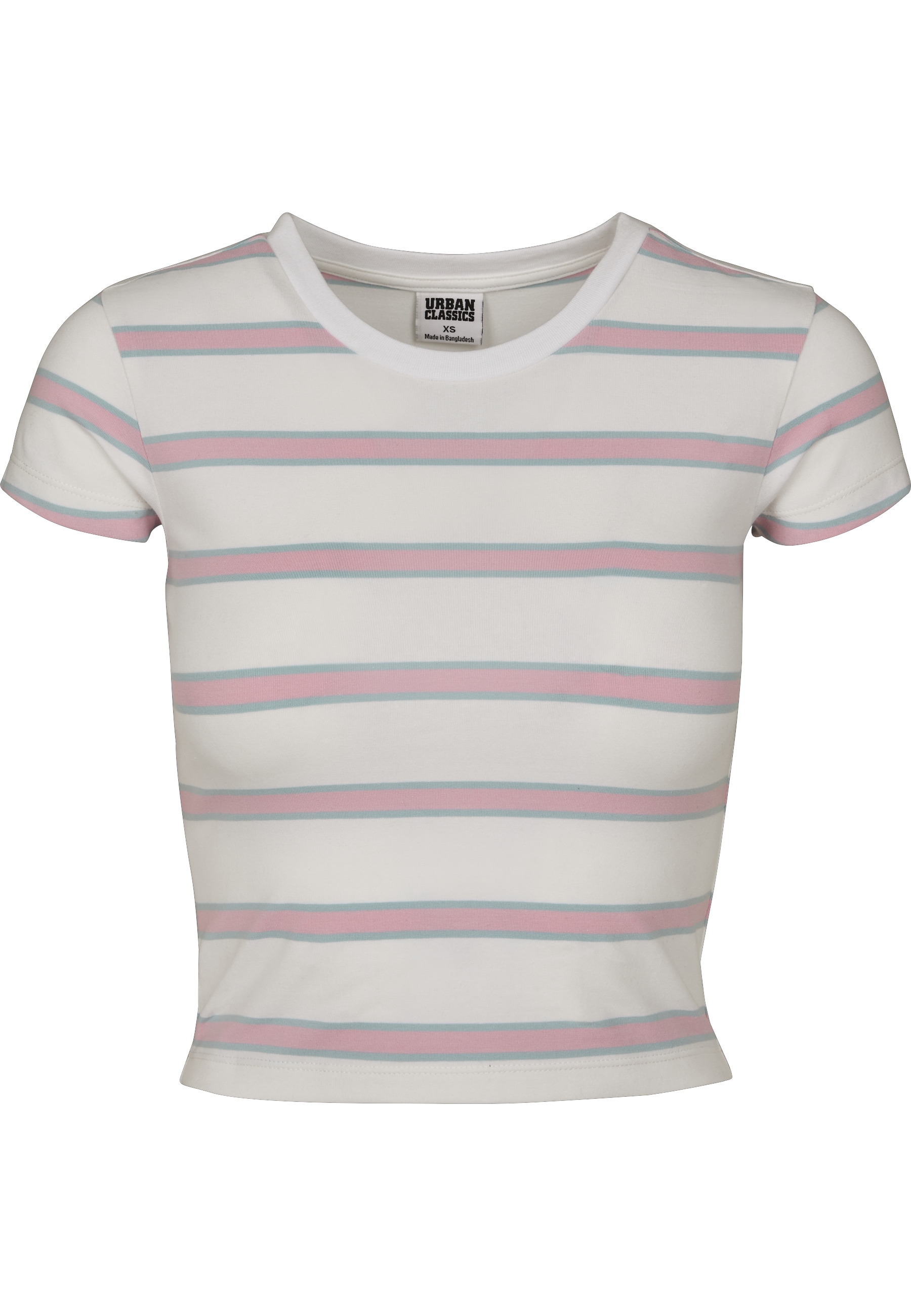 URBAN CLASSICS T-Shirt "Urban Classics Damen Ladies Stripe Cropped Tee" 1 S günstig online kaufen