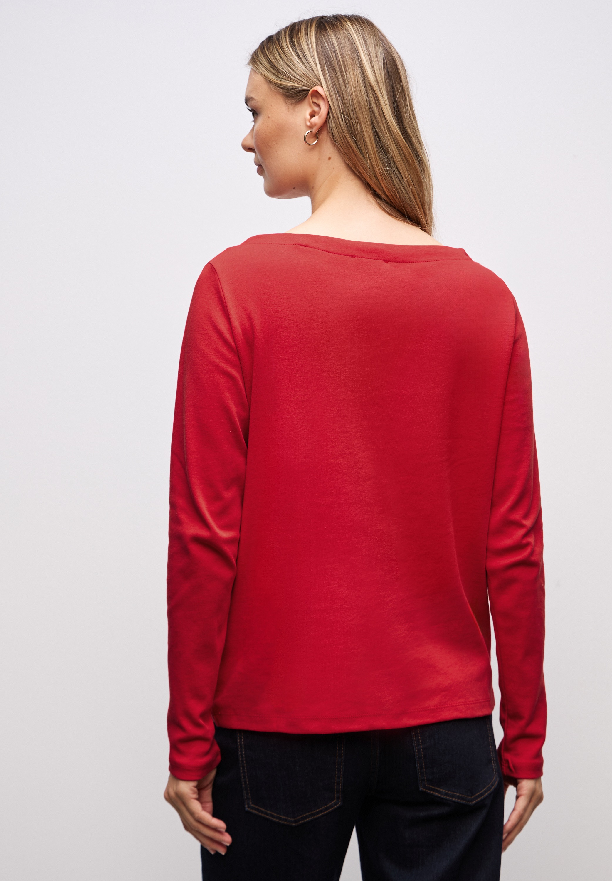 STREET ONE Langarmshirt aus reiner Baumwolle günstig online kaufen