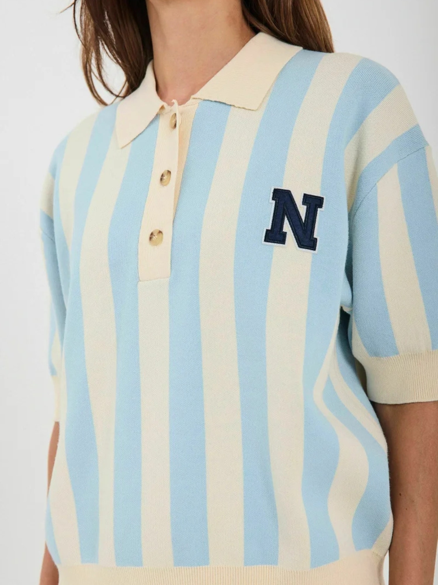 NORR Strickpullover »NORR Sweater Varsity«