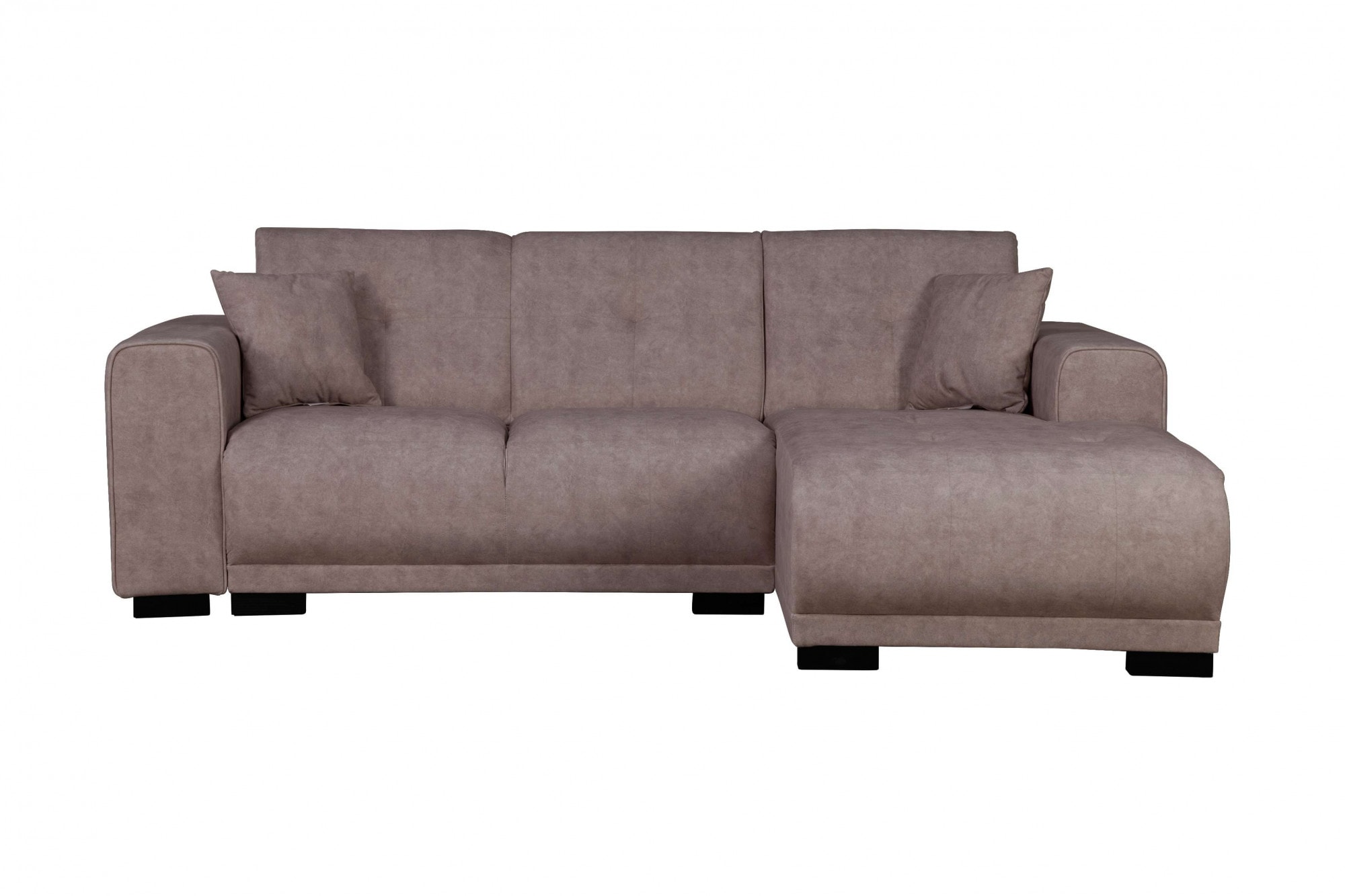 Home affaire Ecksofa "Langeland L-Form" incl. 2 Zierkissen, Recamiere wahlweise links oder rechts