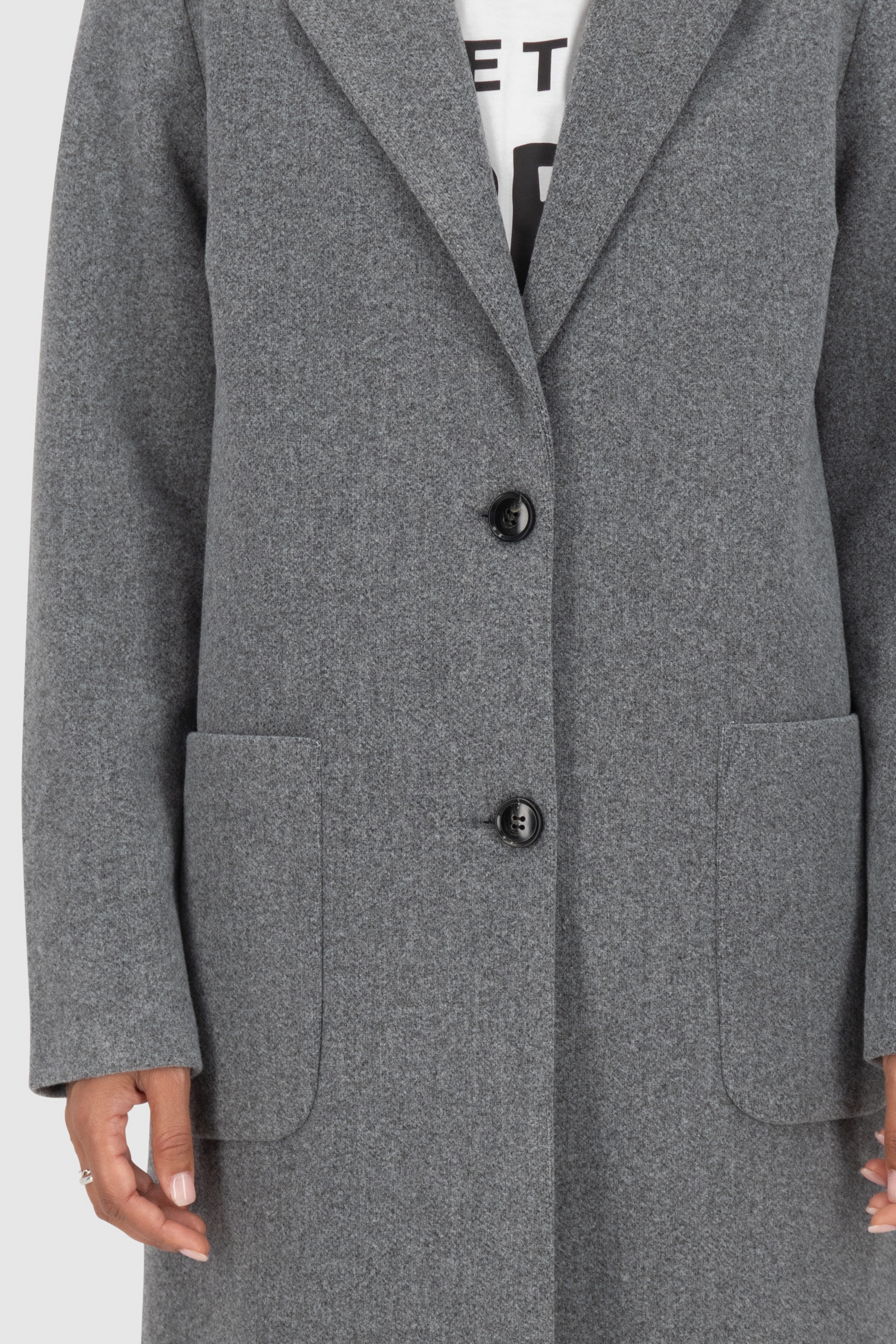 Alife & Kickin Winterjacke »Damen DierdreAK A«, ohne Kapuze, Klassischer Wintermantel in schmaler, gerader Passform und Wolloptik
