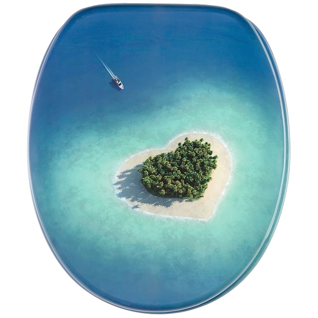 Sanilo Badaccessoire-Set »Dream Island«, (Komplett-Set, 3 tlg.), bestehend  aus WC-Sitz, Badteppich und Waschbeckenstöpsel kaufen | BAUR