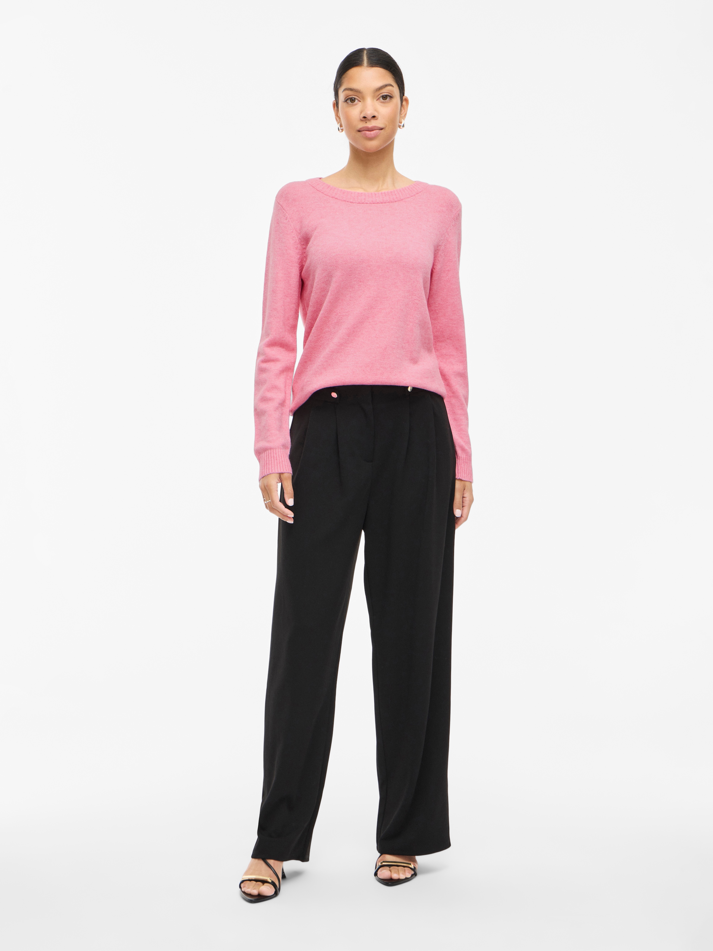 Vila Rundhalspullover »VIRIL O-NECK L/S KNIT TOP - NOOS«