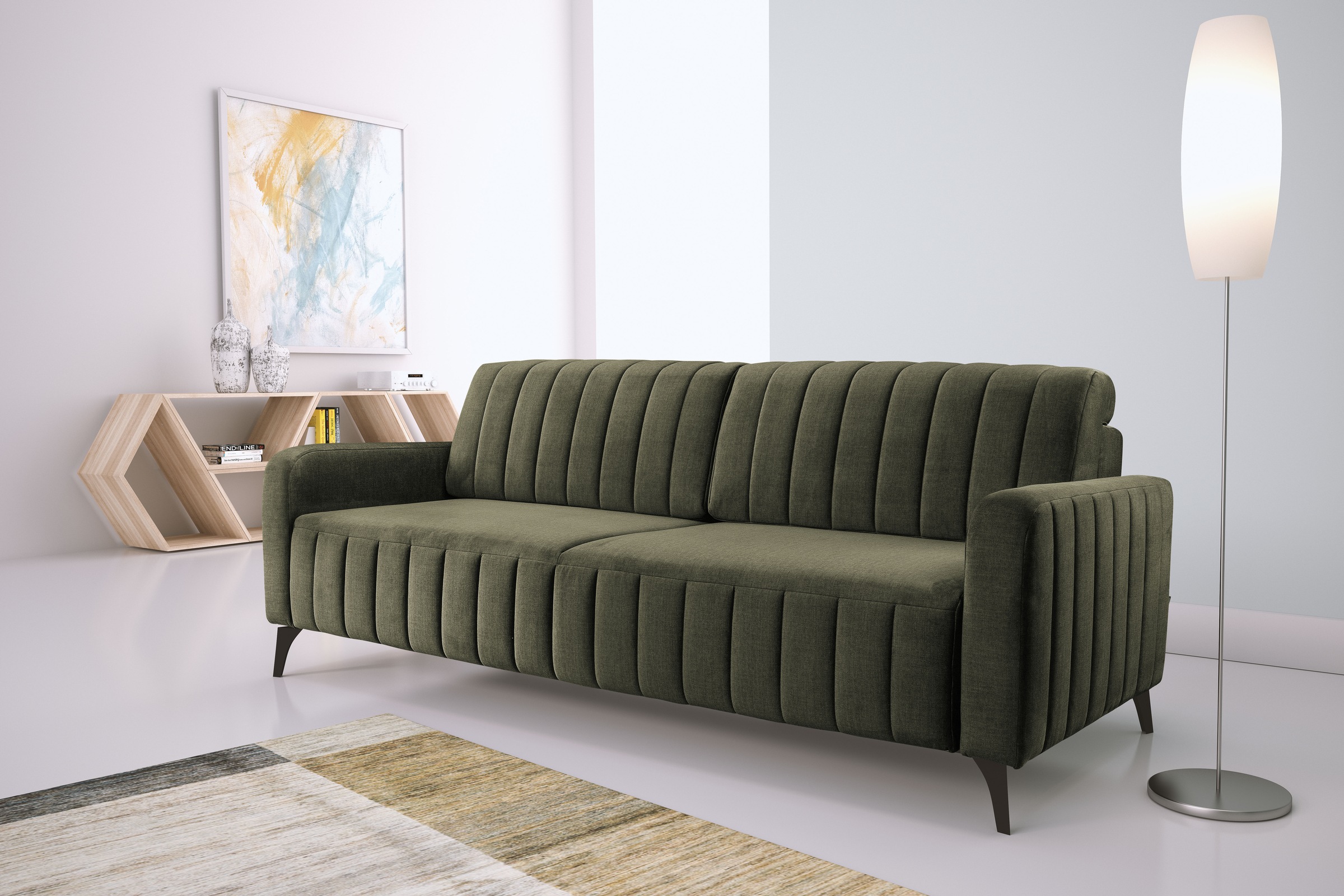 exxpo - sofa fashion 3-Sitzer "Grande, Schlafsofa, Dauerschläfer, Microvelo günstig online kaufen