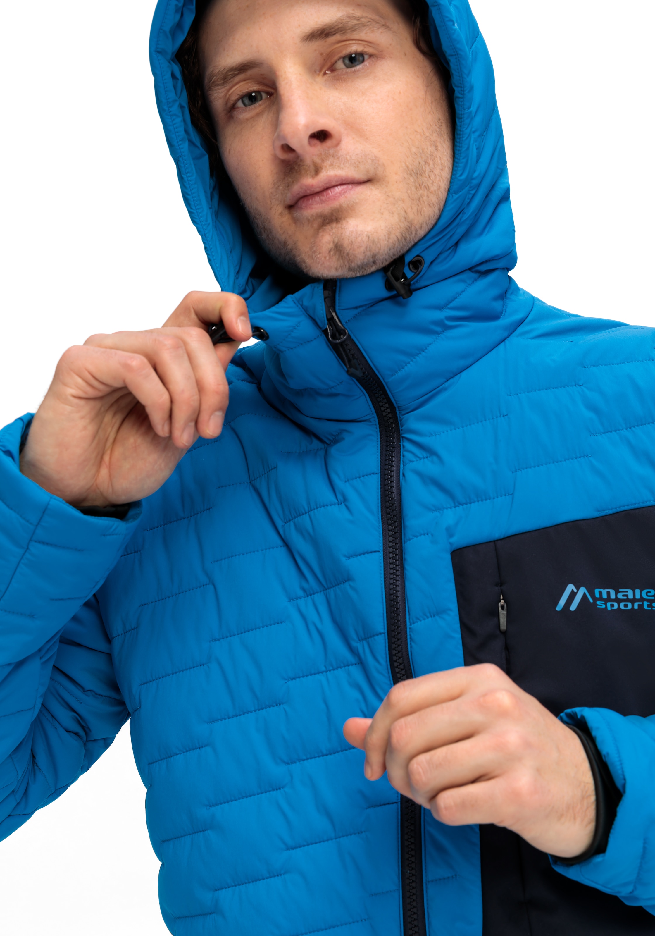 Maier Sports Funktionsjacke »Donovaly M«, Herren Outdoorjacke, Primaloft Jacke mit 3 RV-Taschen und Kapuze