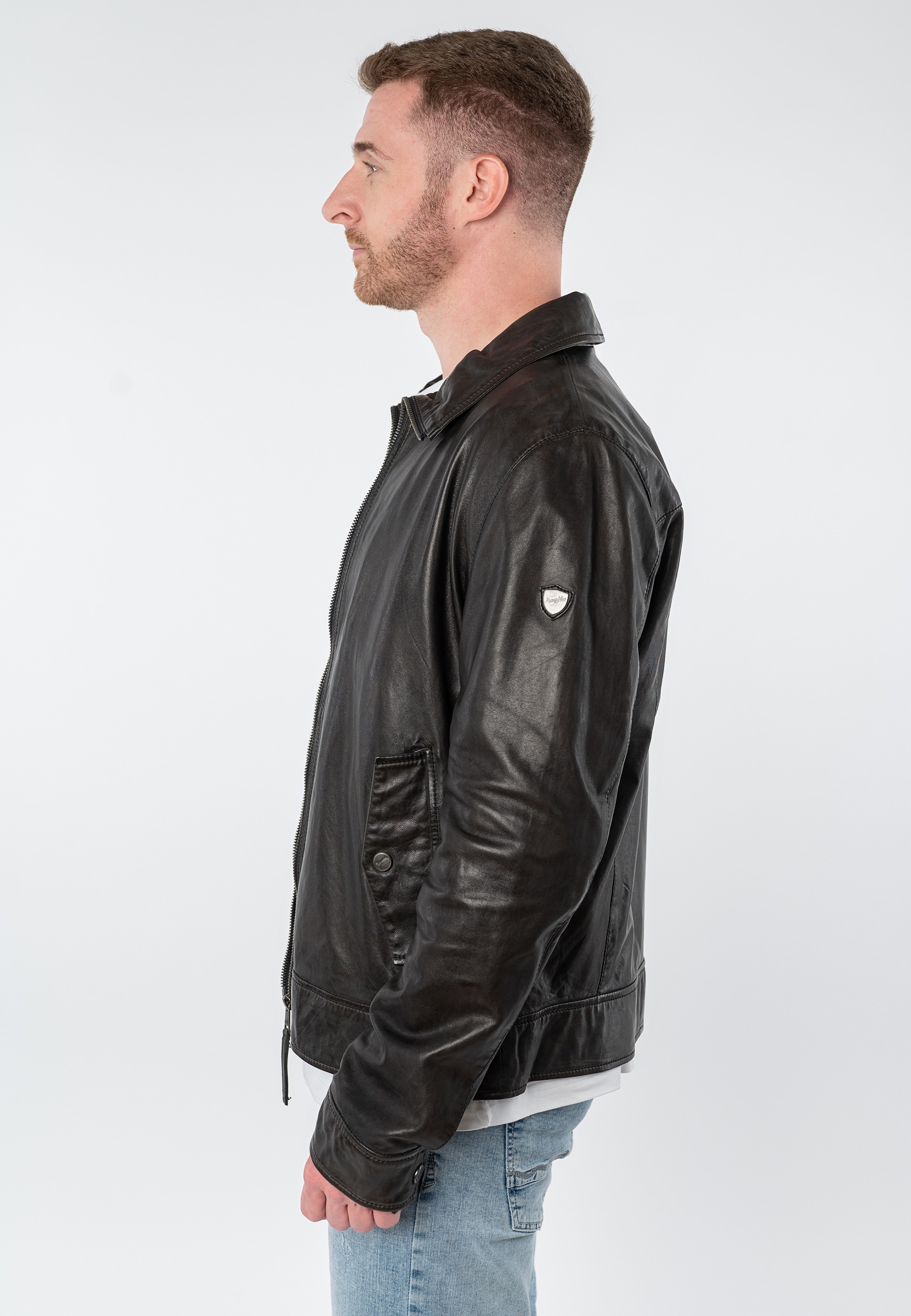 Mauritius Lederjacke "MMVylli" mit Umlegekragen günstig online kaufen