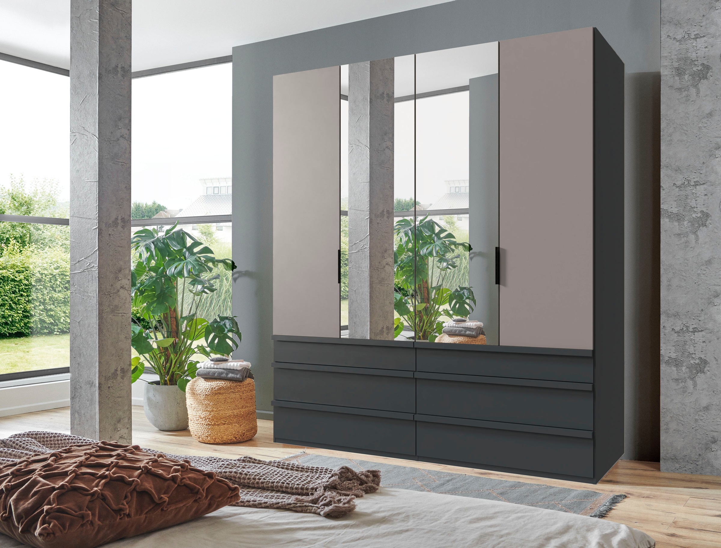 Wimex Falttürenschrank "Oxford by fresh to go, in der Breite 200cm, in 2 Hö günstig online kaufen