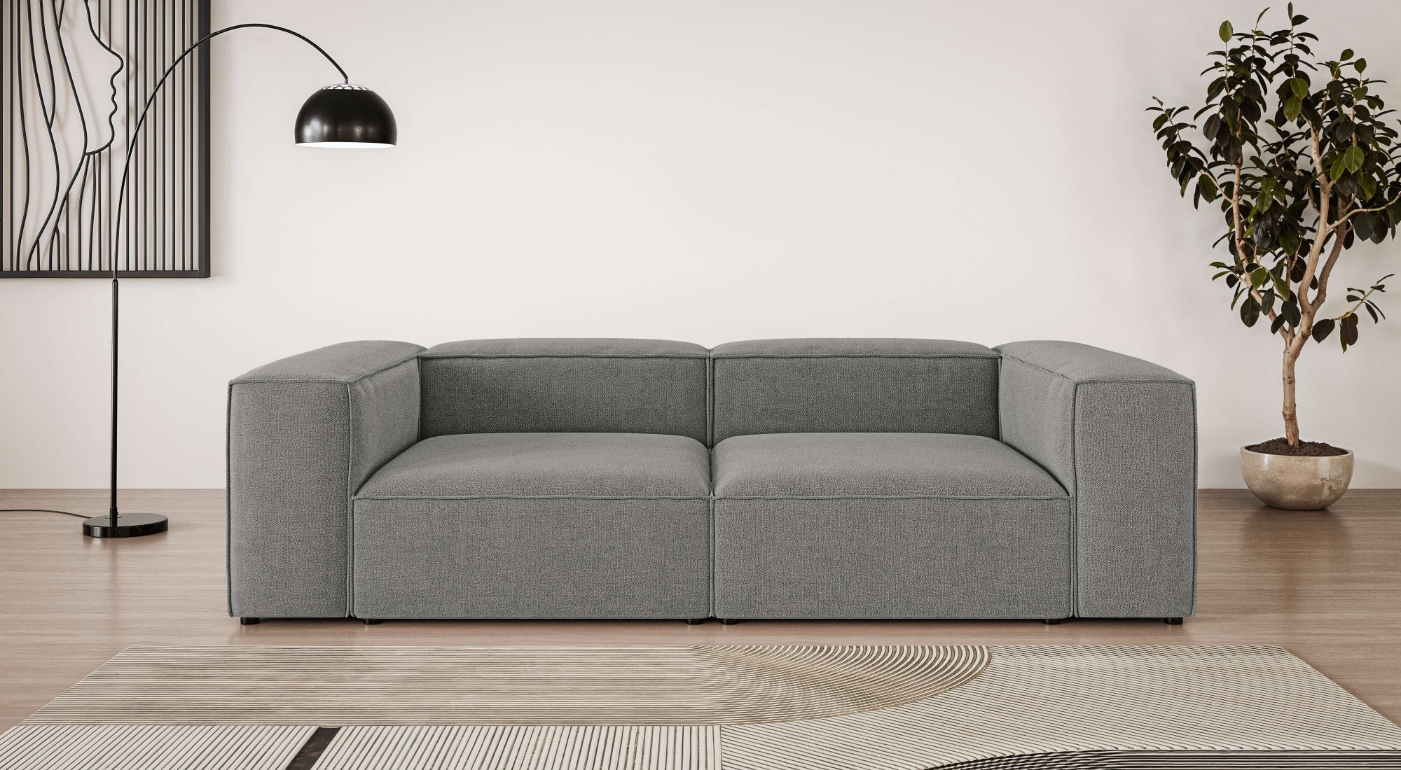 INOSIGN Big-Sofa "XL HAILY Modularsofa extra tief, Maße B/T/H: 260/130/72 c günstig online kaufen