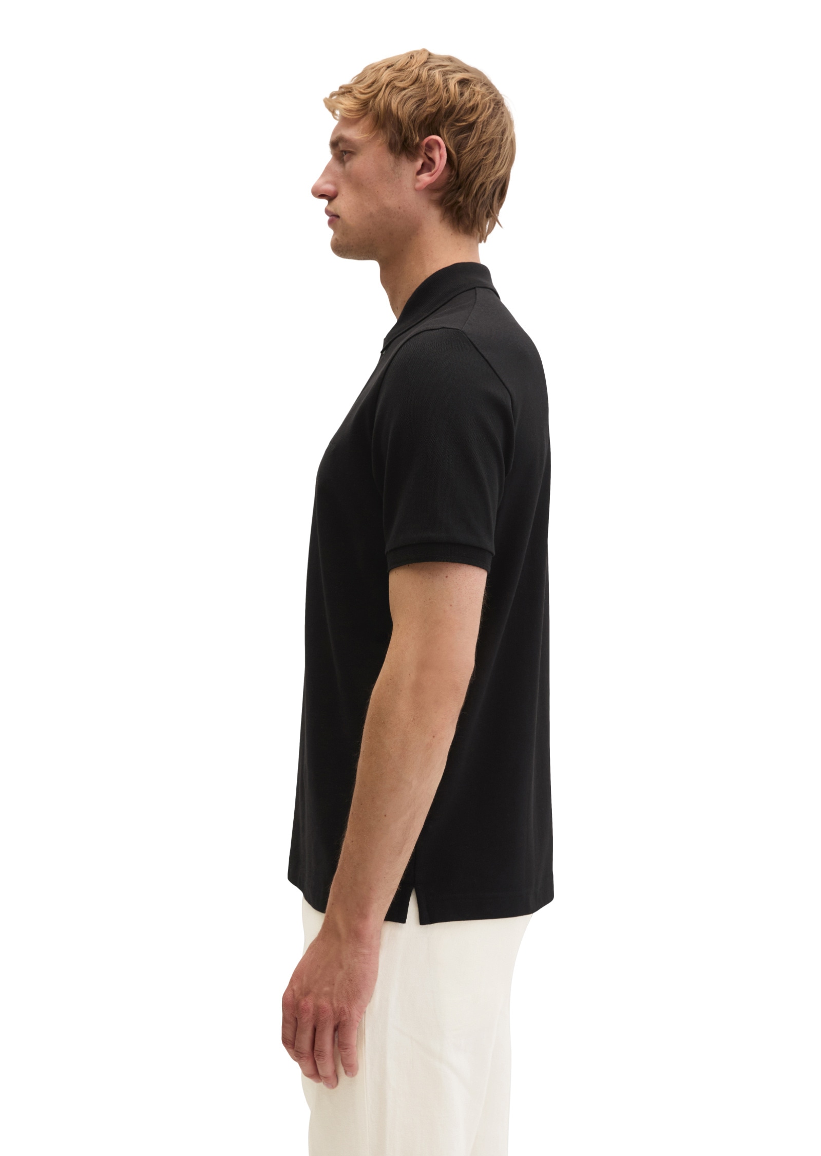 Marc O'Polo Poloshirt »aus mittelschwerem Bio-Baumwoll-Viskose-Mix«