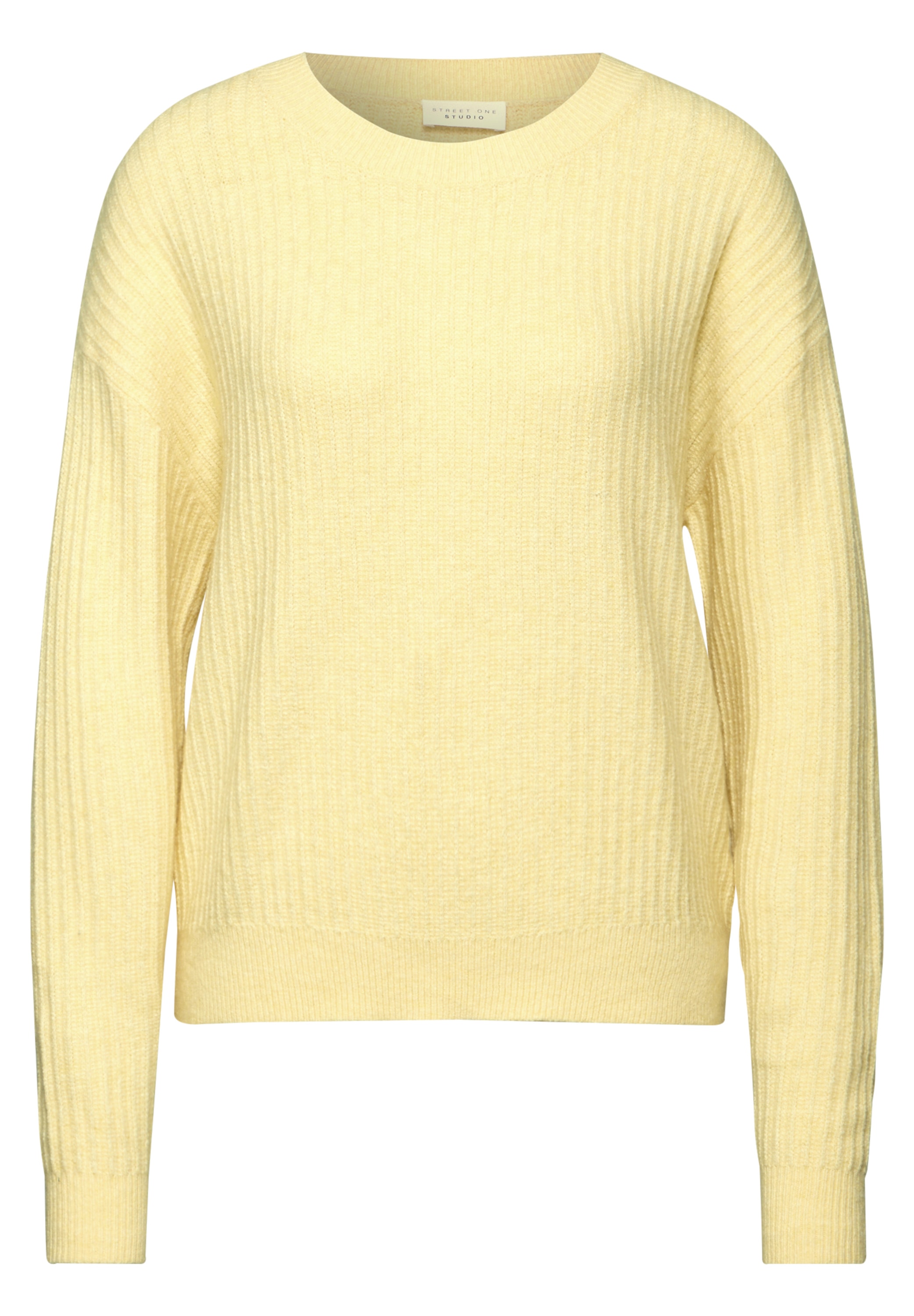 STREET ONE STUDIO Strickpullover, aus Baumwolle mit Stretchanteil