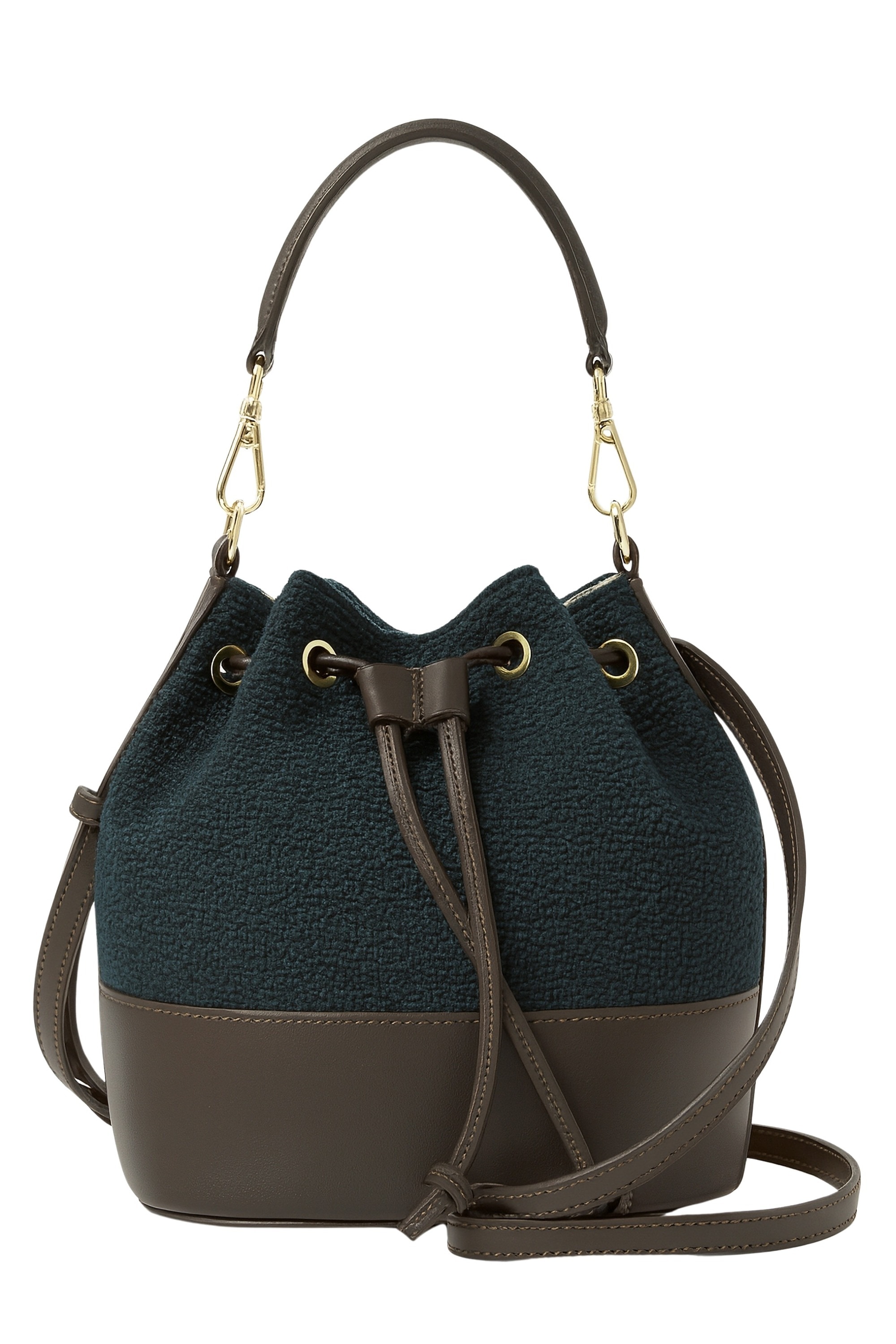 COLLEZIONE ALESSANDRO "Tweed" aus echtem Leder mit Stoff