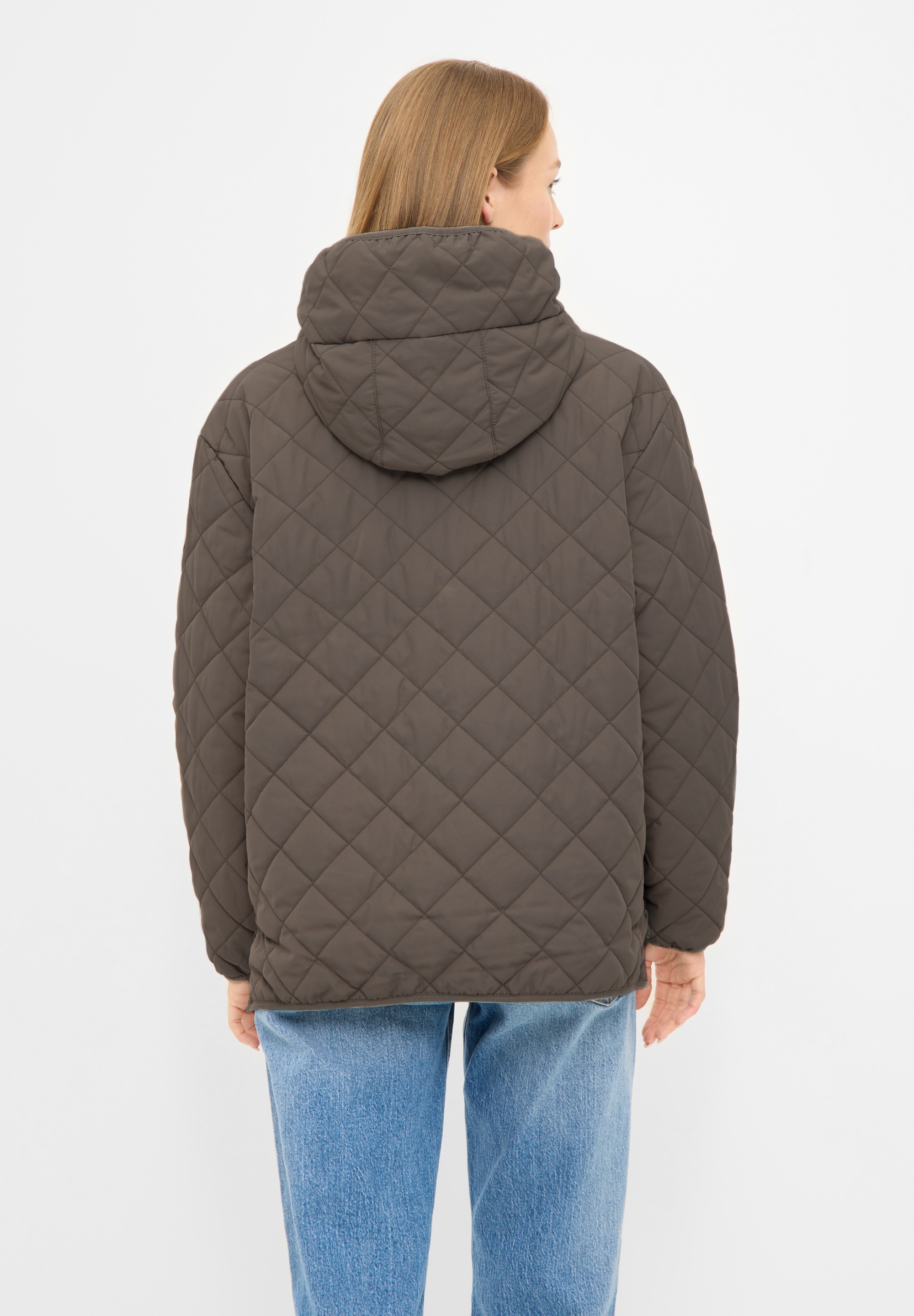 Derbe Steppjacke »Quiltby Short«, mit Kapuze, Wasserabweisend, Kapuze, 2-Wege Reisßverschluss