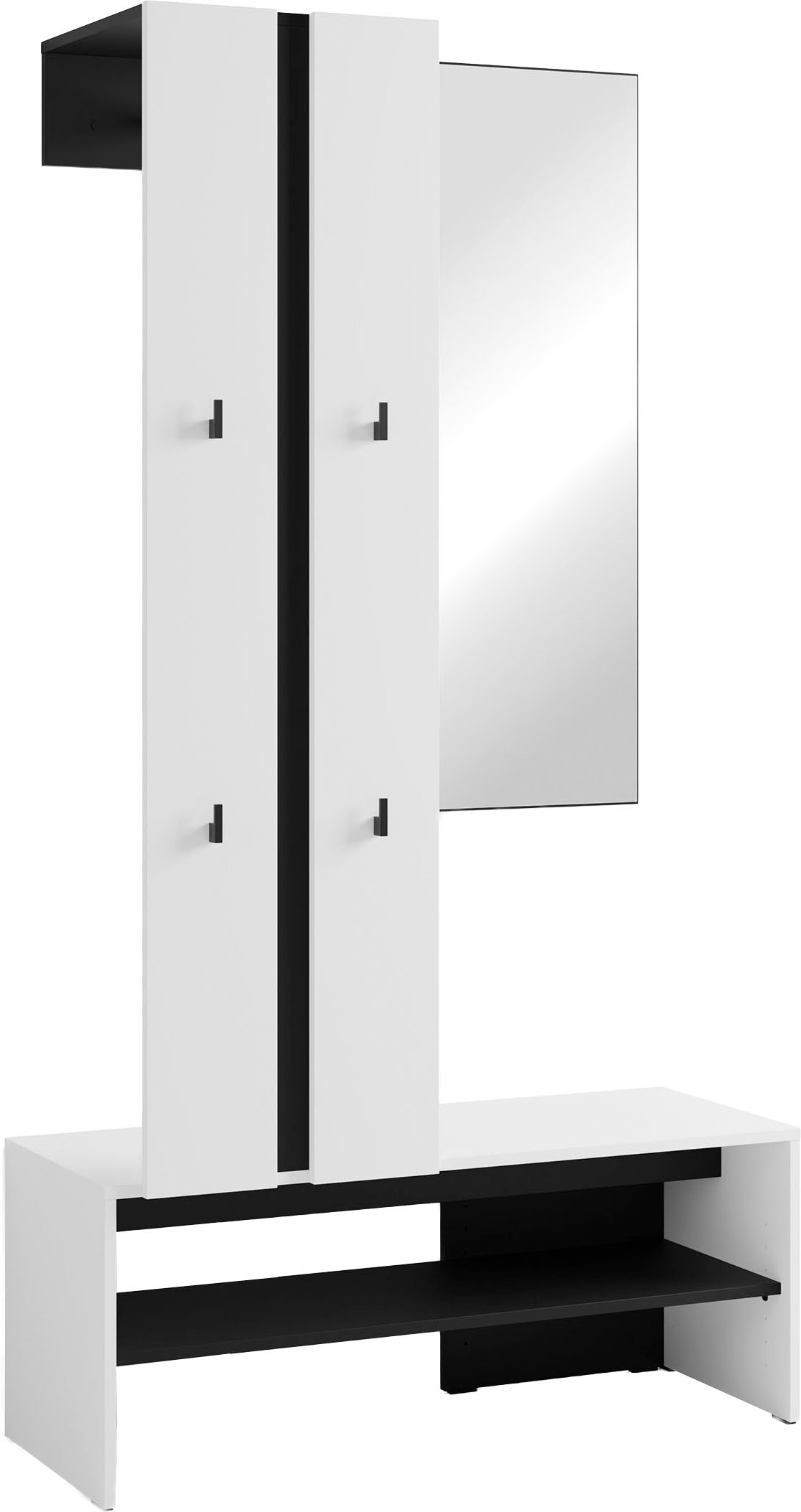 byLIVING Kompaktgarderobe "Dielen - Set Nante" 2 Stk. tlg. maximale Ordnung günstig online kaufen