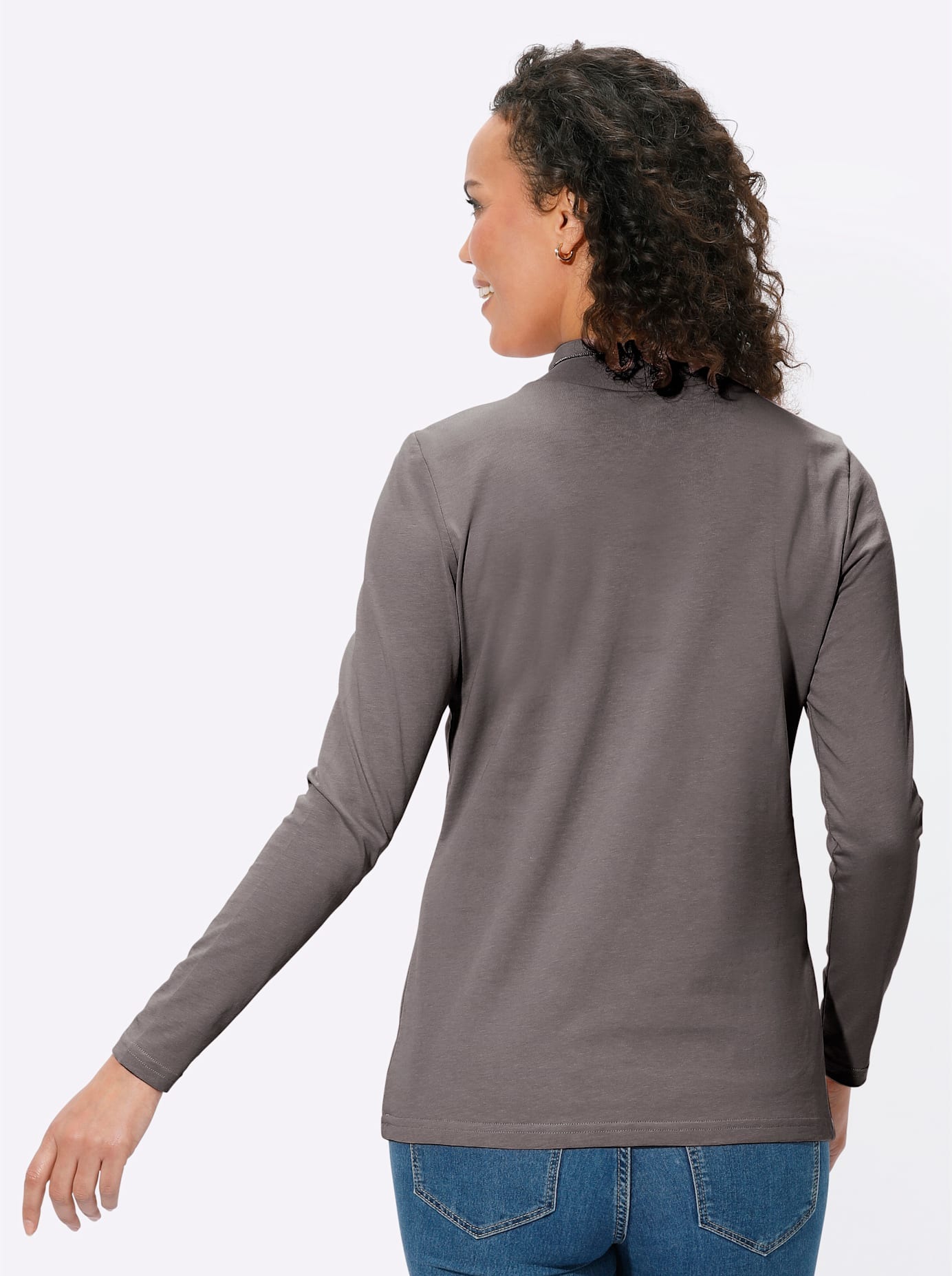 Casual Looks Stehkragenshirt »Stehkragen-Shirt«, (1 tlg.)