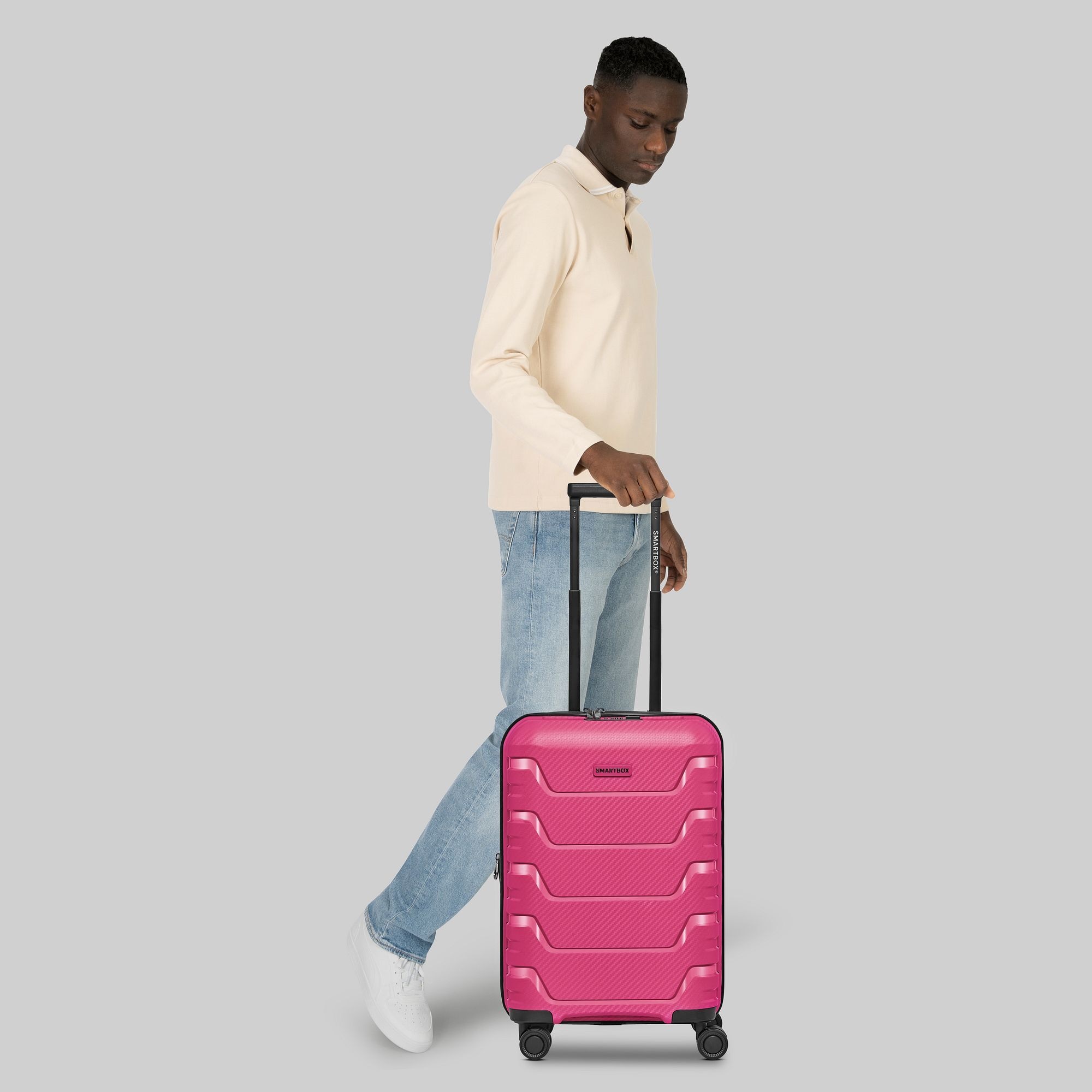Smartbox Trolley »Edition 01 4 Rollen Kabinentrolley 55 cm mit Dehnfalte« 42 l