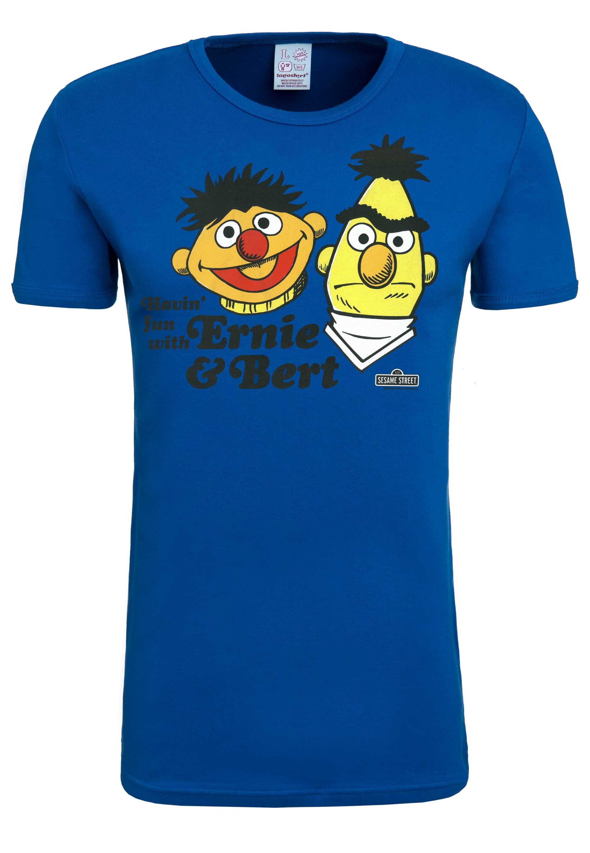 LOGOSHIRT T-Shirt »Ernie und Bert«, mit witzigem Print