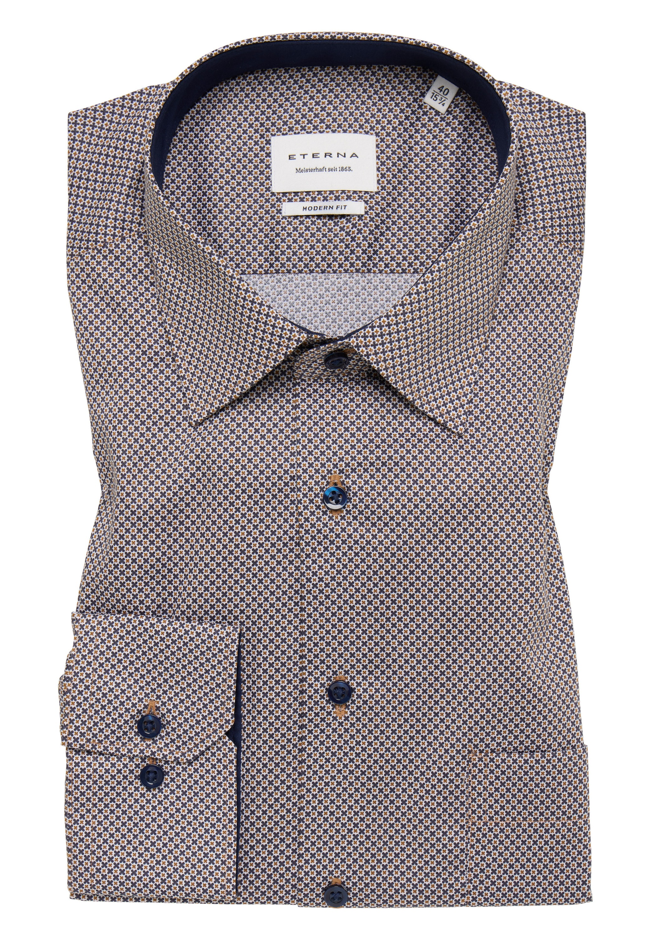 Eterna Langarmhemd »MODERN FIT«, NON IRON (bügelfrei)